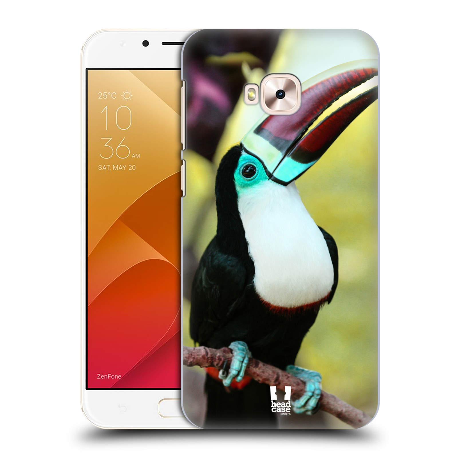 HEAD CASE plastový obal na mobil Asus Zenfone 4 Selfie Pro ZD552KL vzor slavná zvířata foto tukan