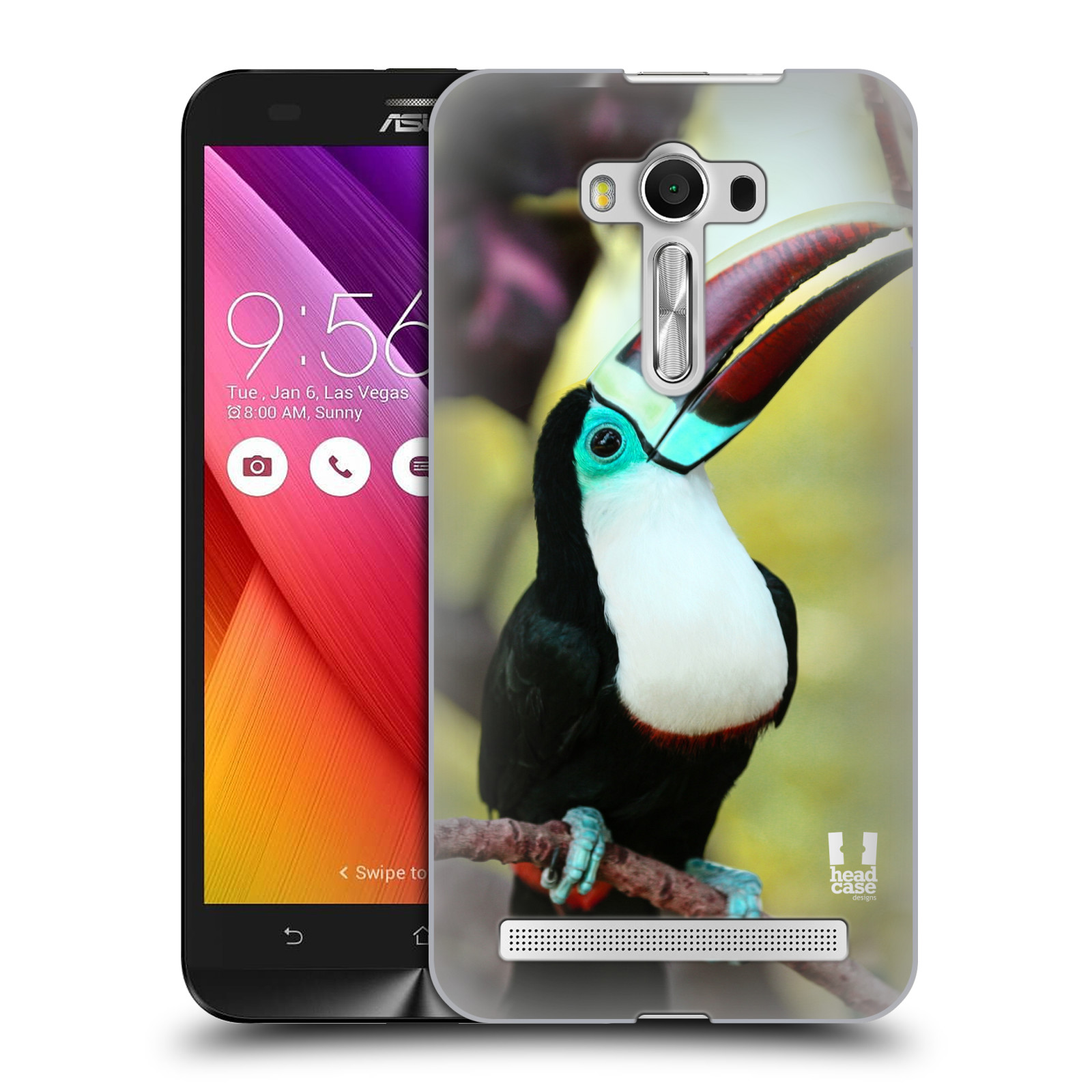 HEAD CASE plastový obal na mobil Asus Zenfone 2 LASER (5,5 displej ZE550KL) vzor slavná zvířata foto tukan