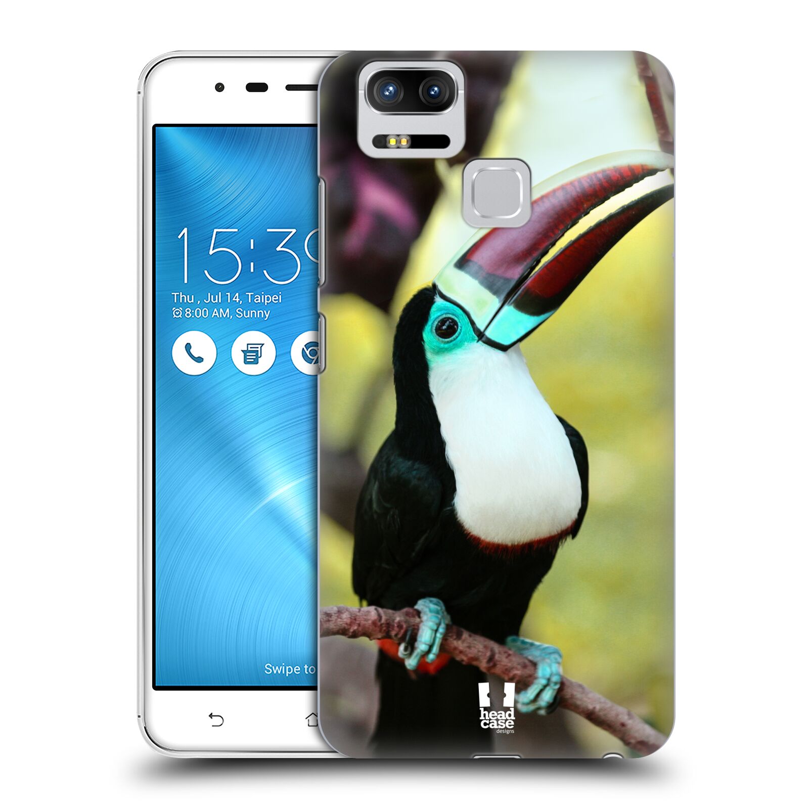 HEAD CASE plastový obal na mobil Asus Zenfone 3 Zoom ZE553KL vzor slavná zvířata foto tukan