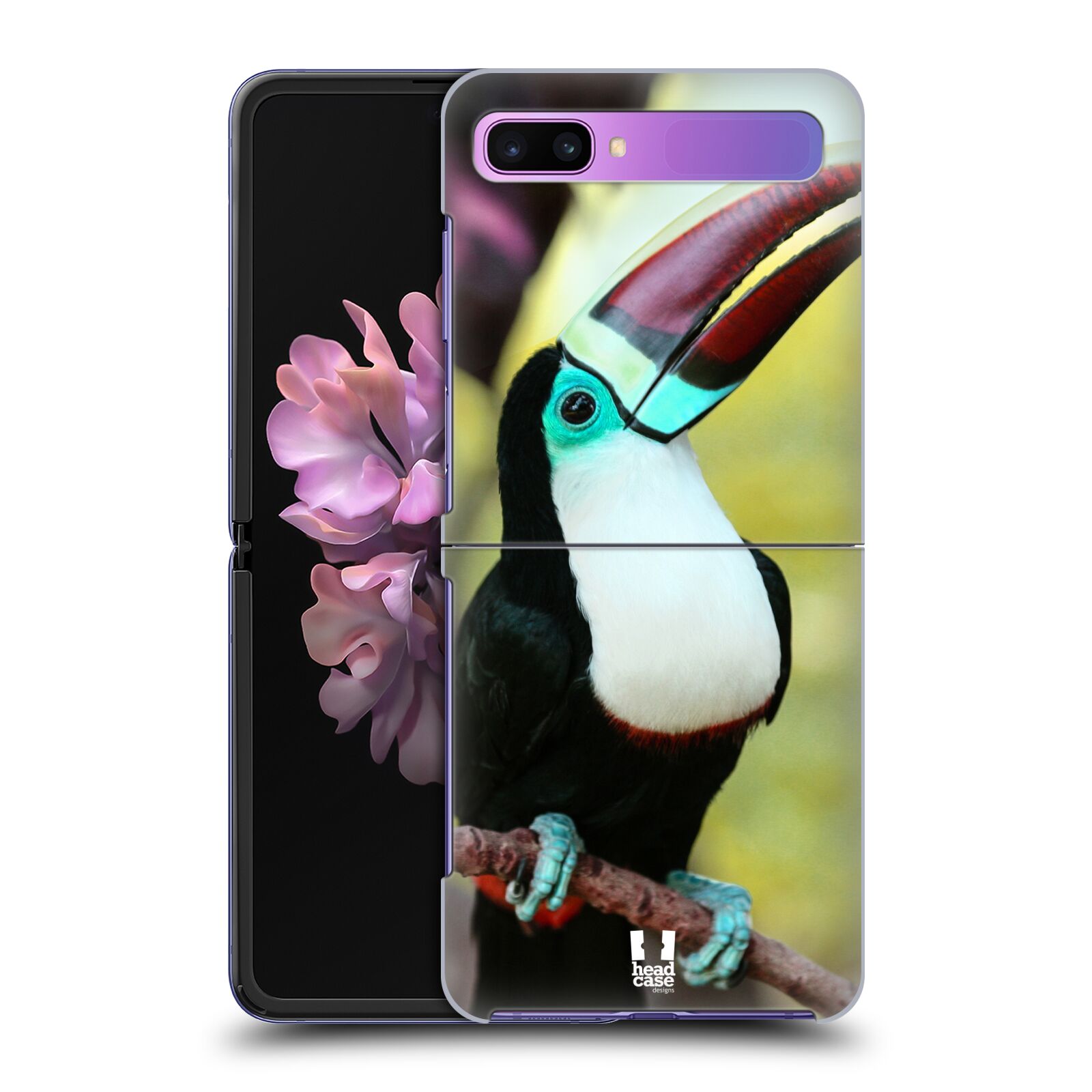 Zadní kryt na mobil Samsung Galaxy Z Flip vzor slavná zvířata foto tukan