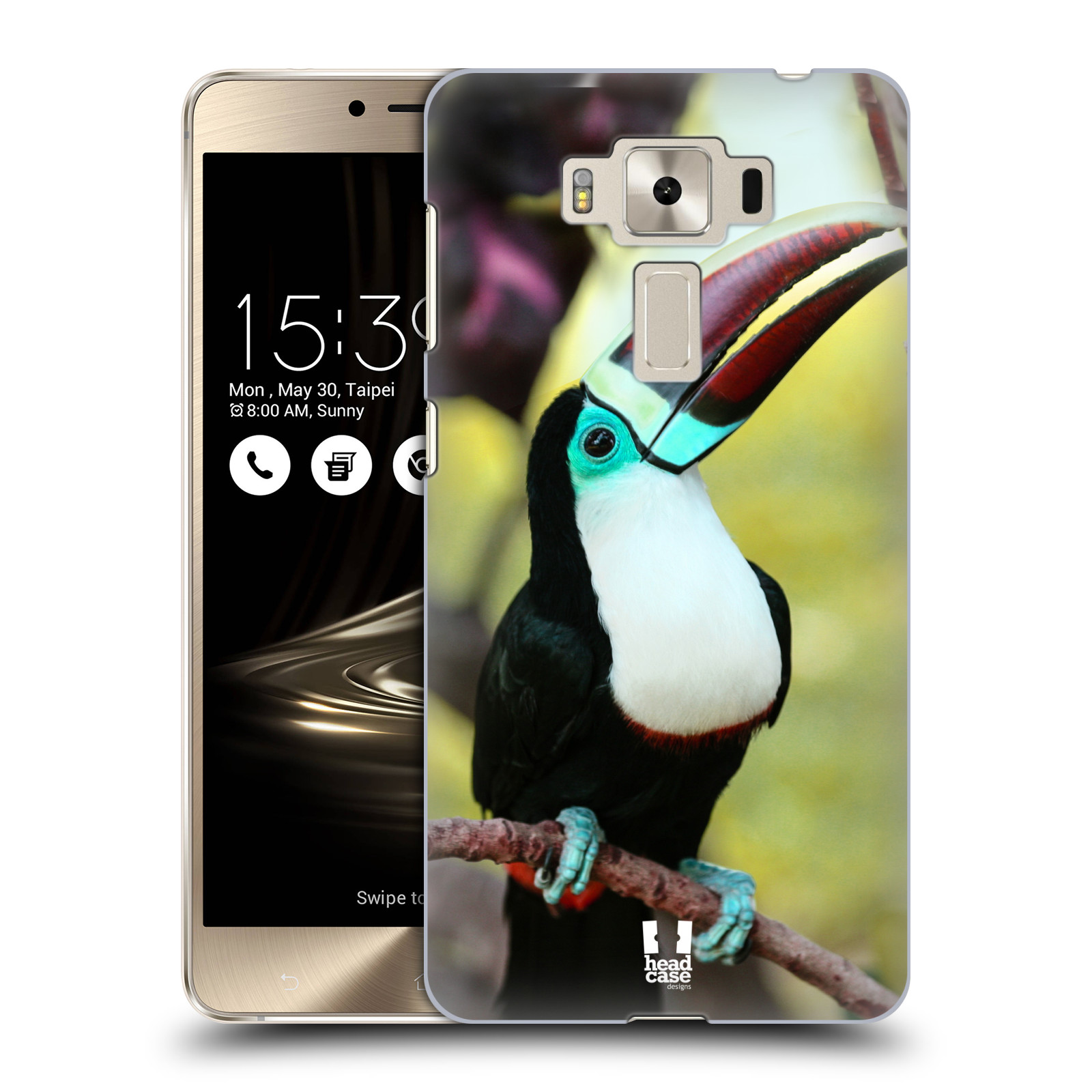 HEAD CASE plastový obal na mobil Asus Zenfone 3 DELUXE ZS550KL vzor slavná zvířata foto tukan