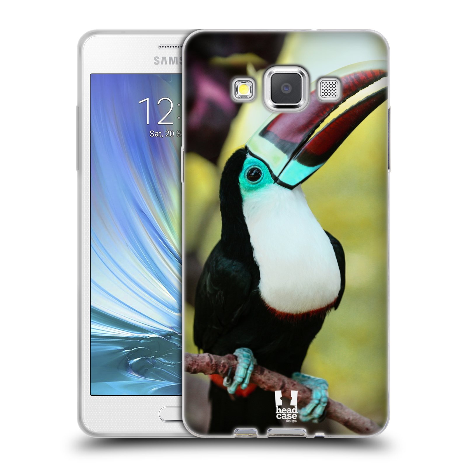 HEAD CASE silikonový obal na mobil Samsung Galaxy A5 vzor slavná zvířata foto tukan