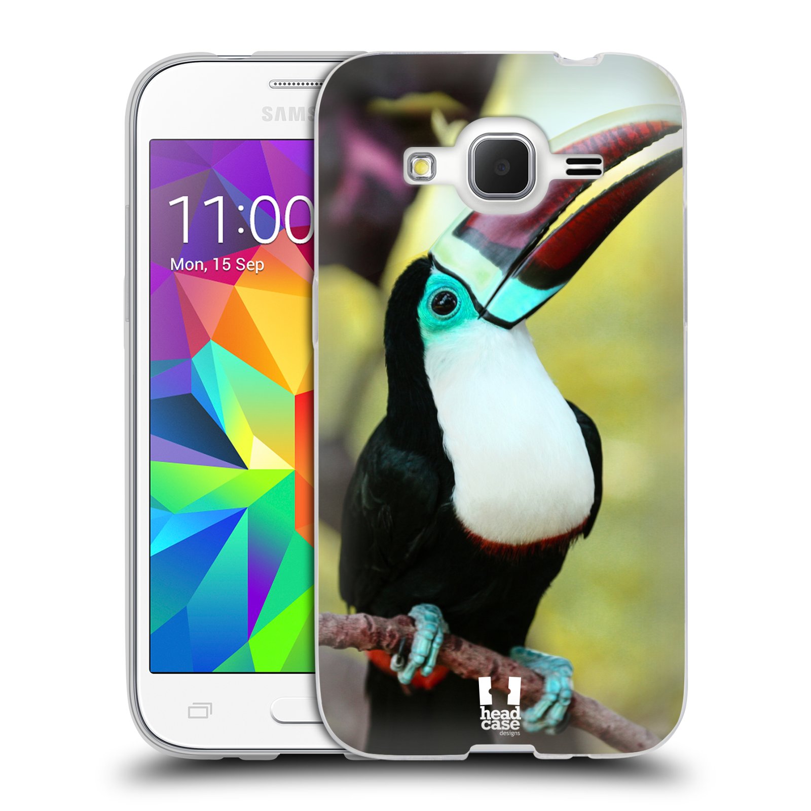 HEAD CASE silikonový obal na mobil Samsung Galaxy Core Prime (G360) vzor slavná zvířata foto tukan