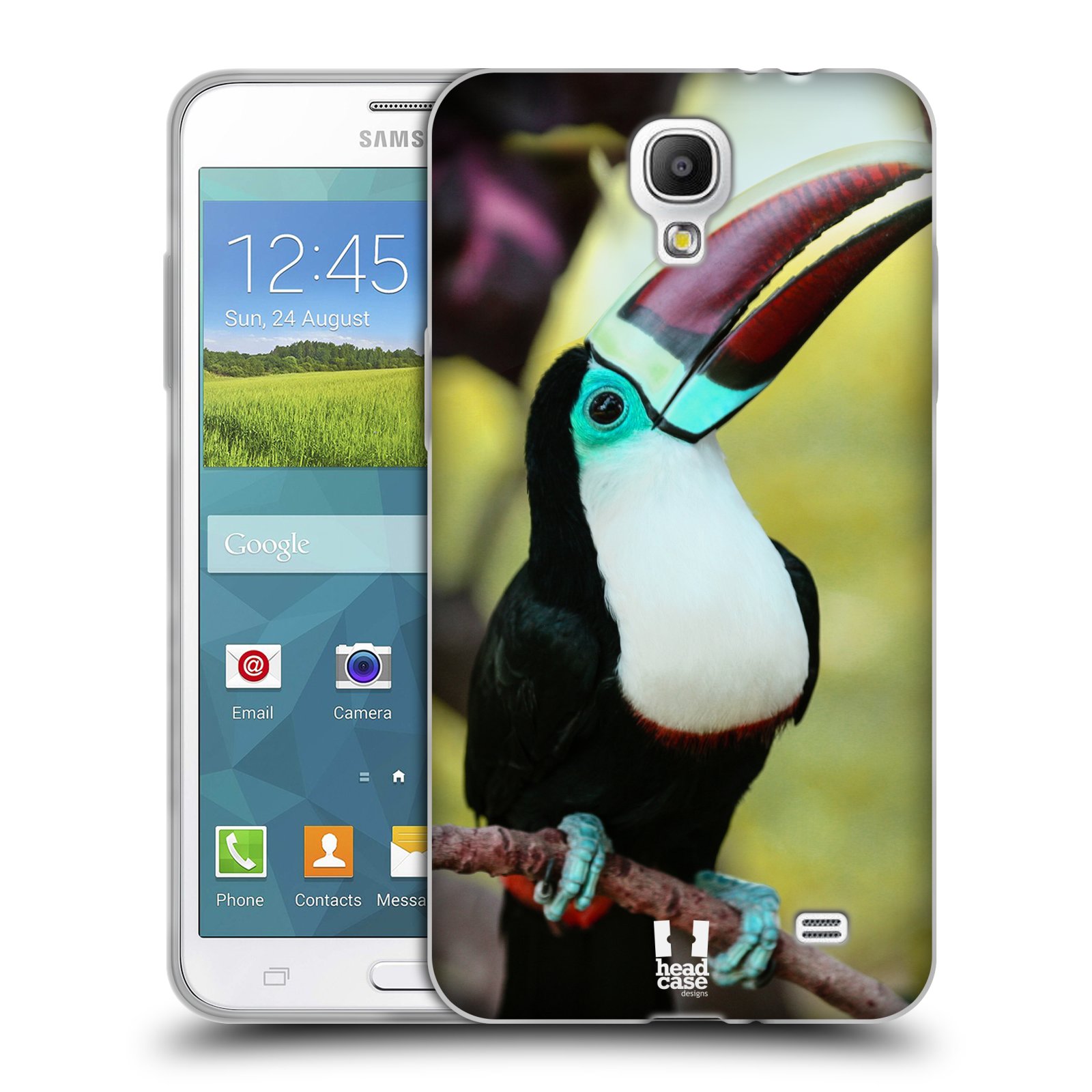 HEAD CASE silikonový obal na mobil Samsung Galaxy Mega 2 vzor slavná zvířata foto tukan