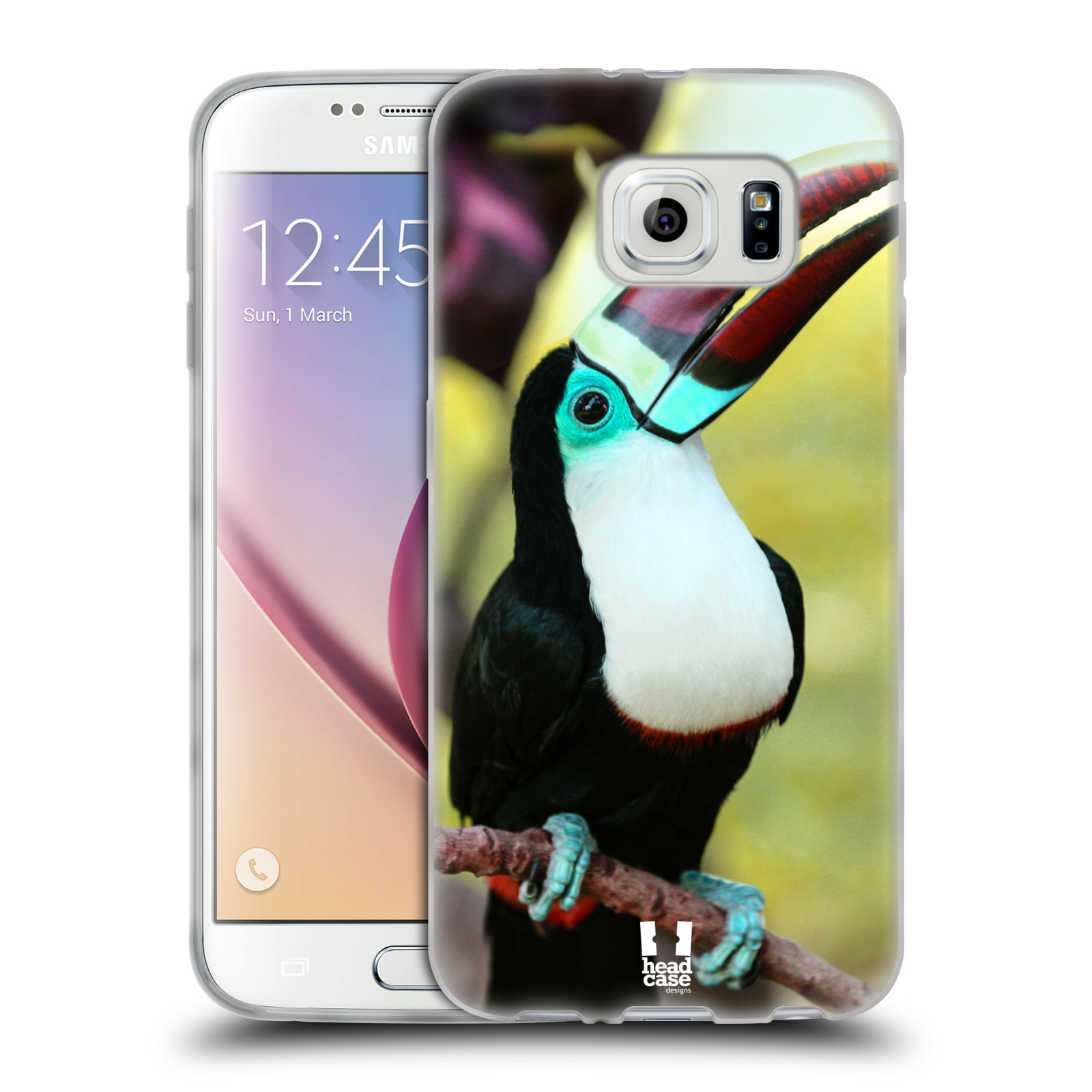 HEAD CASE silikonový obal na mobil Samsung Galaxy S6 vzor slavná zvířata foto tukan