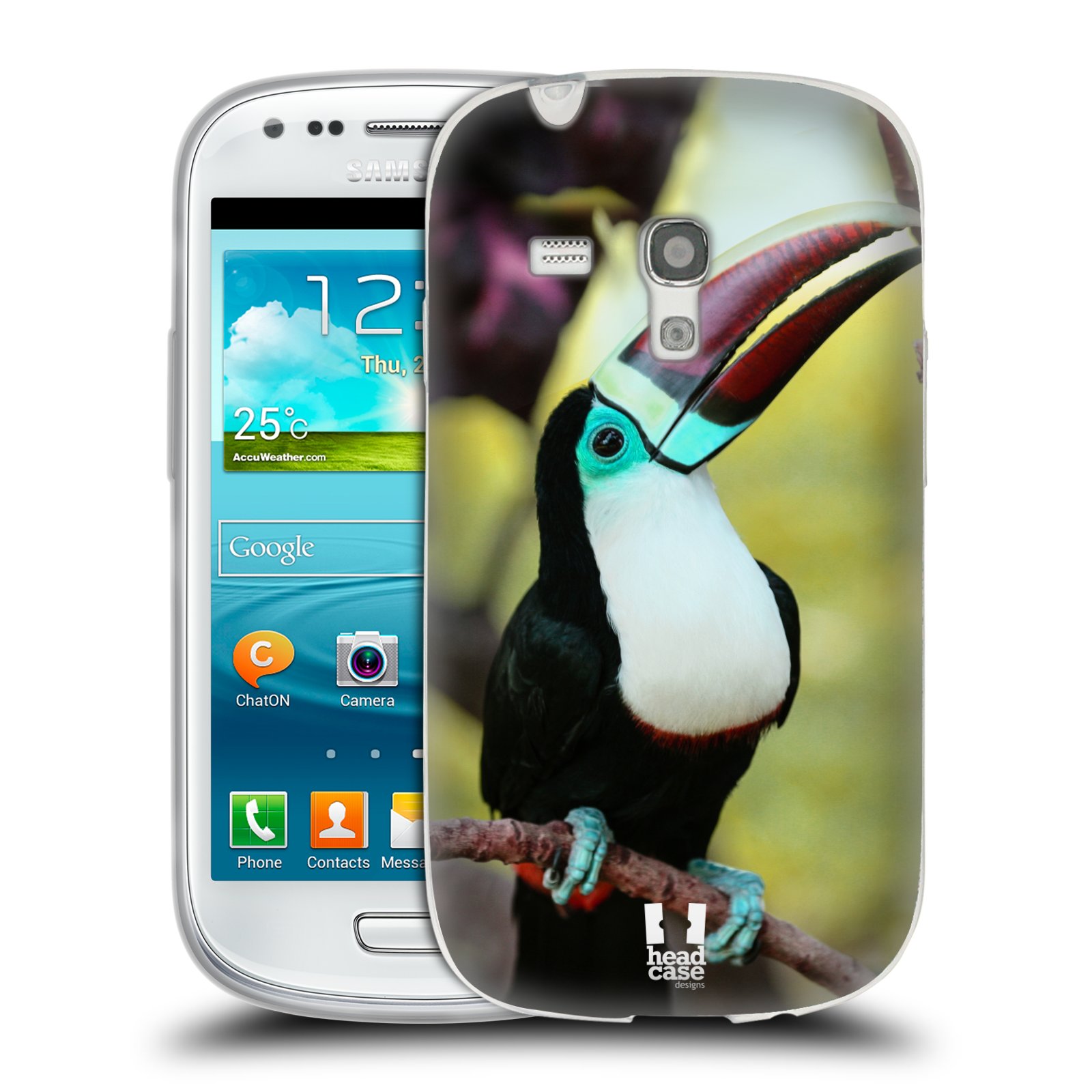 HEAD CASE silikonový obal na mobil Samsung Galaxy S3 MINI i8190 vzor slavná zvířata foto tukan