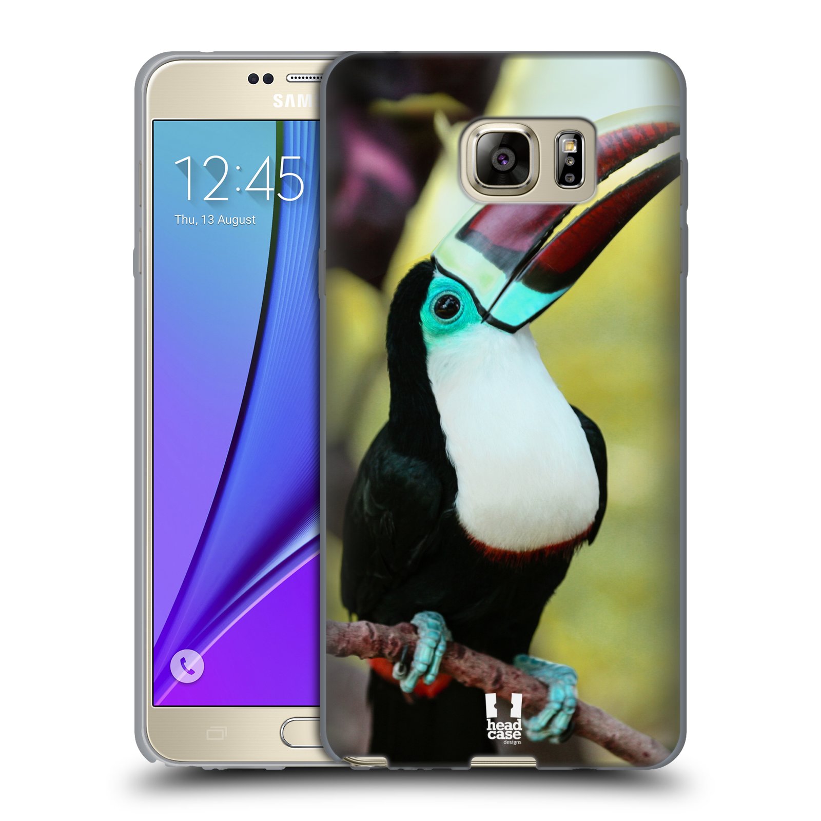 HEAD CASE silikonový obal na mobil Samsung Galaxy Note 5 (N920) vzor slavná zvířata foto tukan