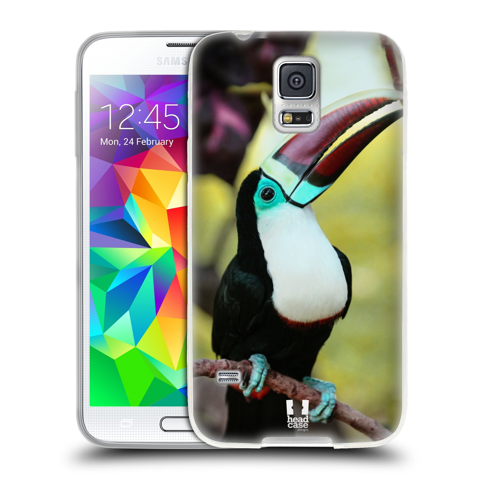 HEAD CASE silikonový obal na mobil Samsung Galaxy S5/S5 NEO vzor slavná zvířata foto tukan
