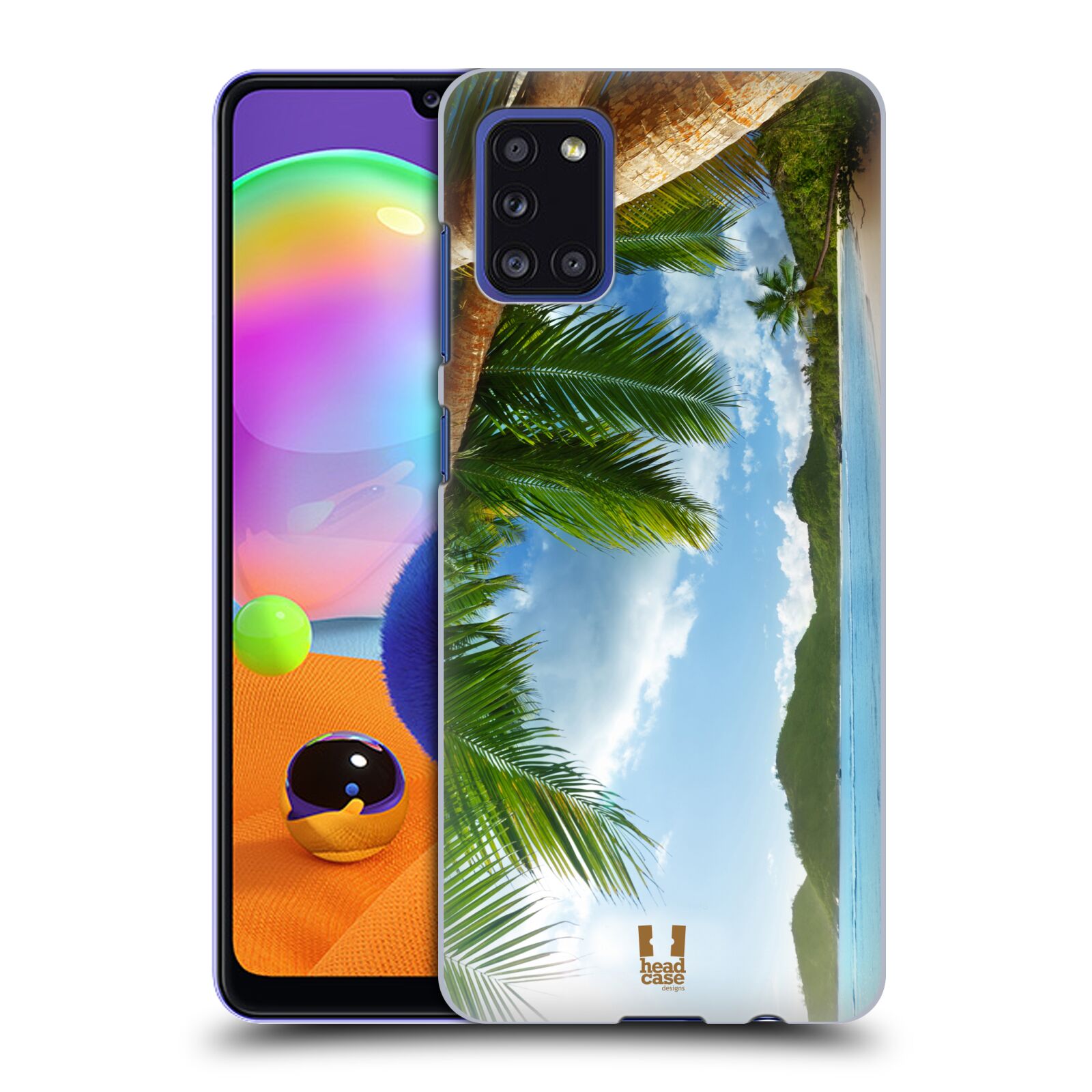 Zadní kryt na mobil Samsung Galaxy A31 vzor Pláže a Moře PLÁŽ A PALMY