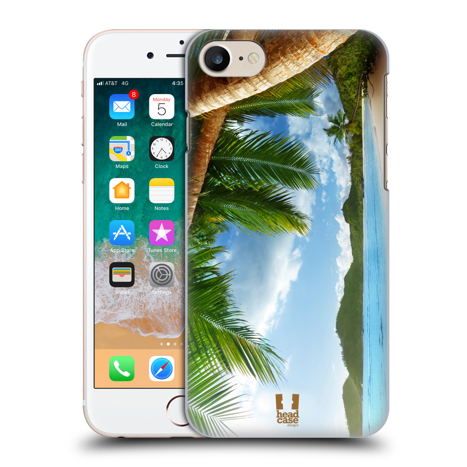 HEAD CASE plastový obal na mobil Apple Iphone 7 vzor Pláže a Moře PLÁŽ A PALMY
