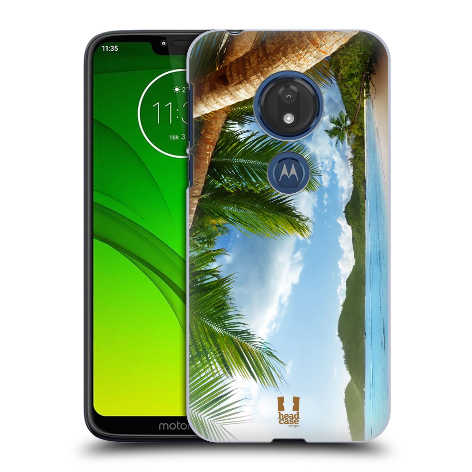 Pouzdro na mobil Motorola Moto G7 Play vzor Pláže a Moře PLÁŽ A PALMY