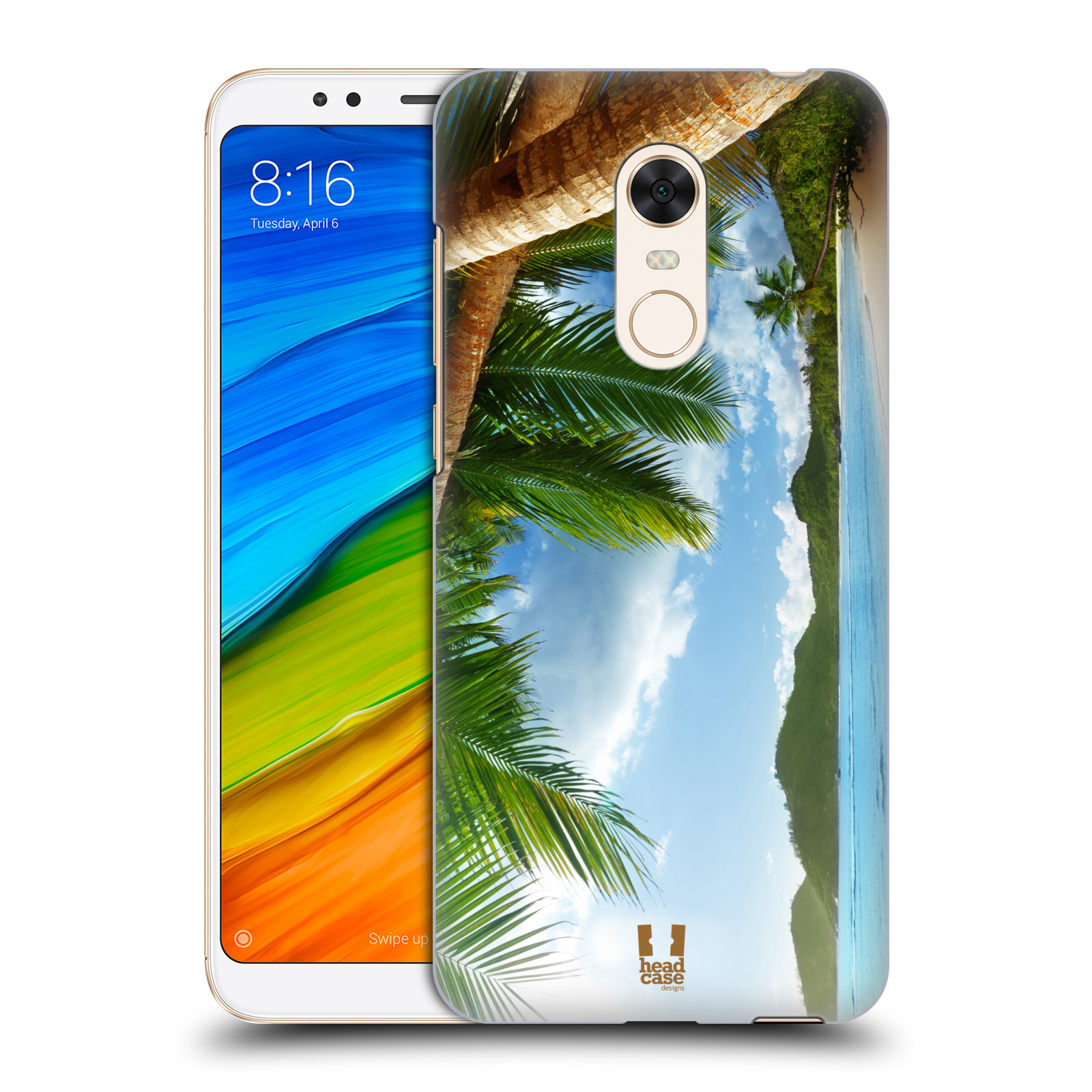 HEAD CASE plastový obal na mobil Xiaomi Redmi 5 PLUS vzor Pláže a Moře PLÁŽ A PALMY