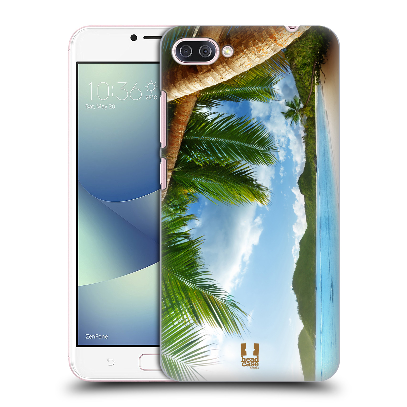 HEAD CASE plastový obal na mobil Asus Zenfone 4 MAX ZC554KL vzor Pláže a Moře PLÁŽ A PALMY
