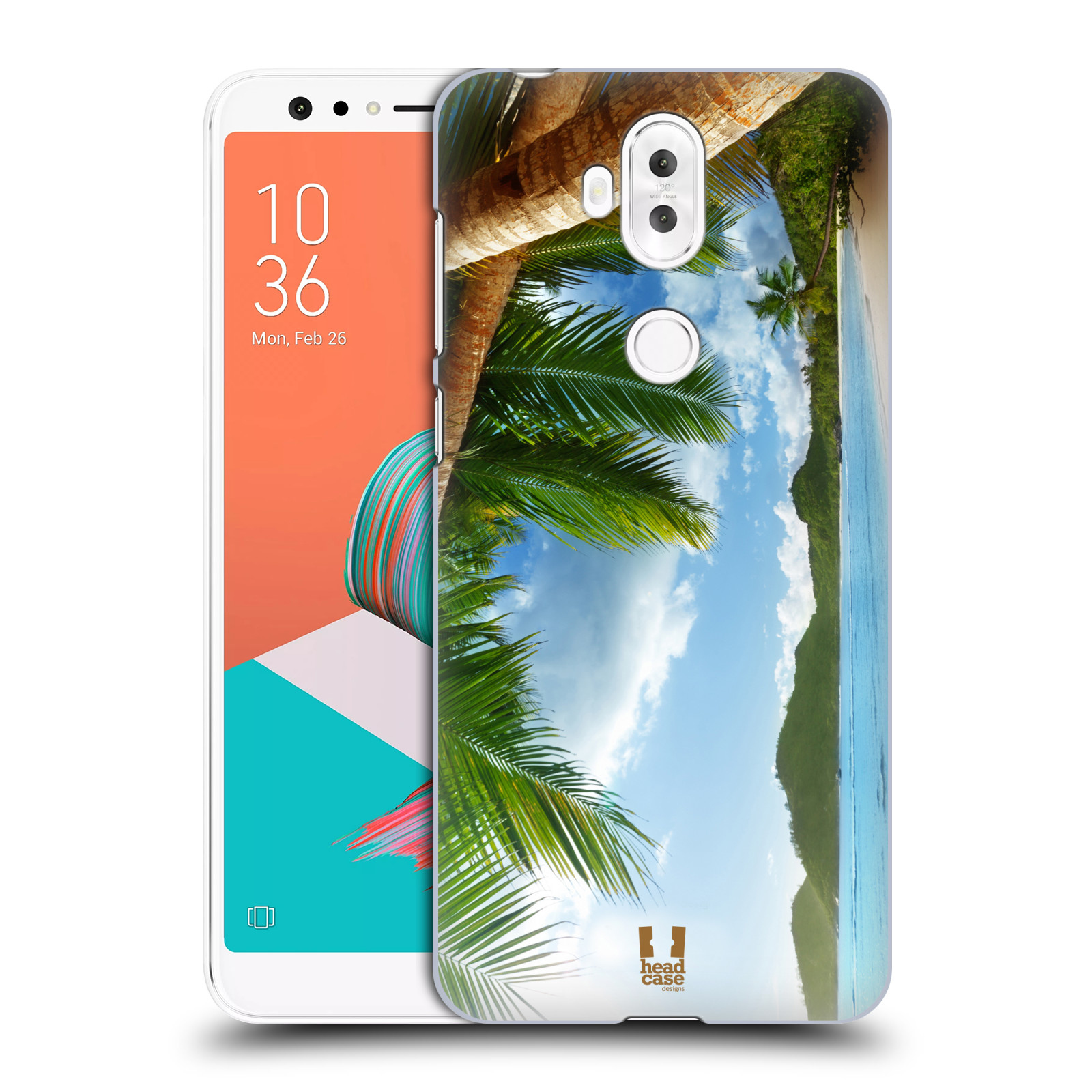 HEAD CASE plastový obal na mobil Asus Zenfone 5 LITE ZC600KL vzor Pláže a Moře PLÁŽ A PALMY