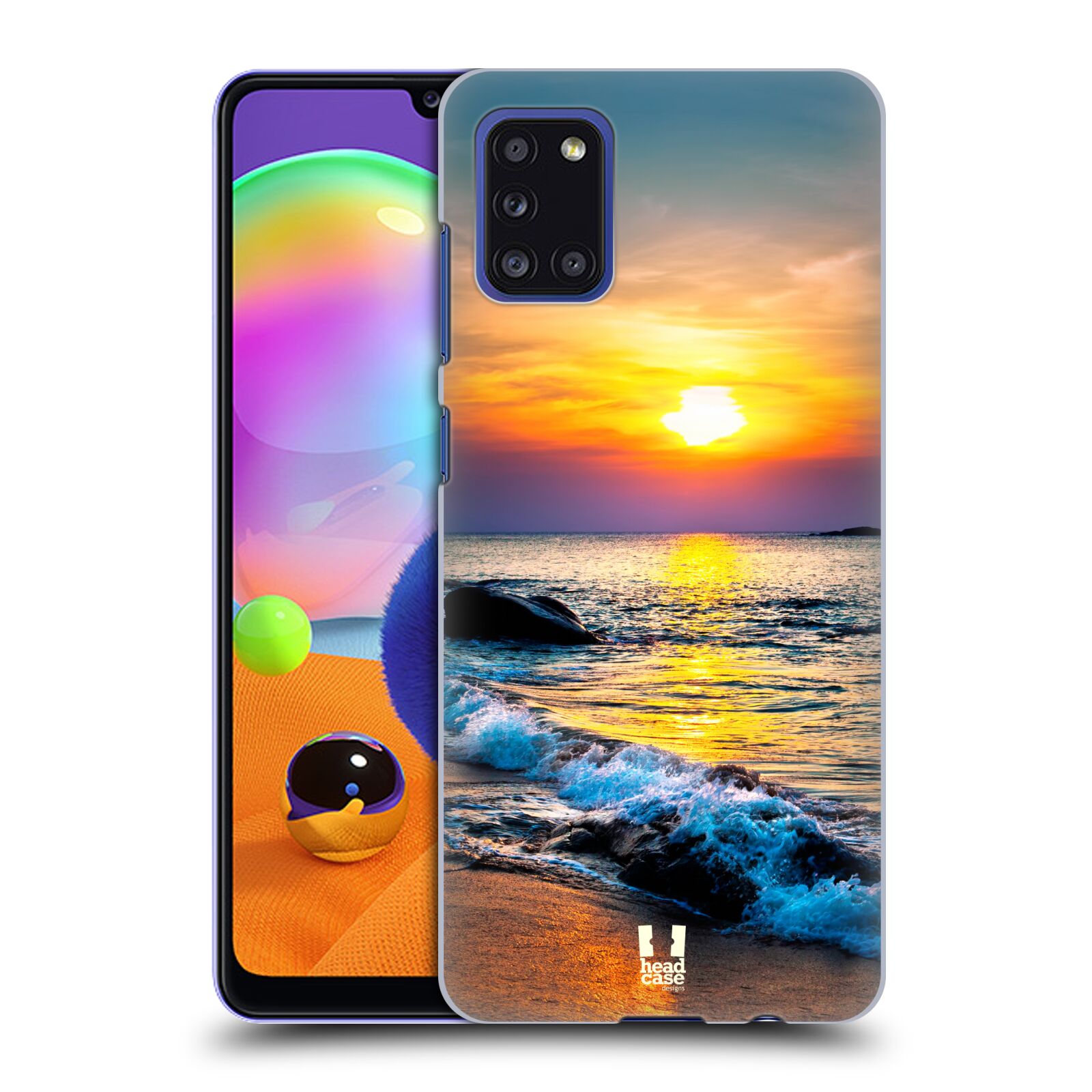 Zadní kryt na mobil Samsung Galaxy A31 vzor Pláže a Moře barevný západ slunce