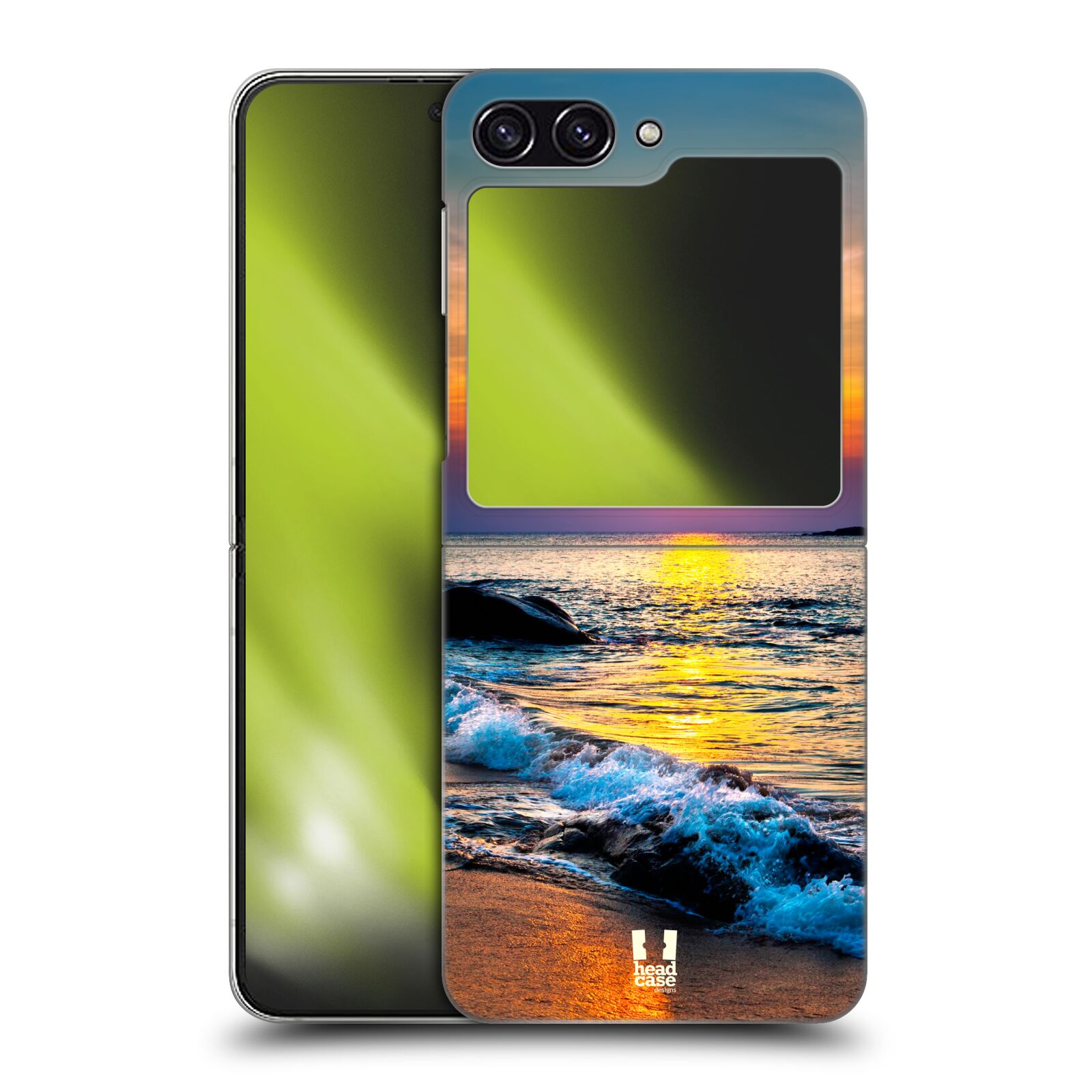 Plastový obal HEAD CASE na mobil Samsung Galaxy Z Flip 5 vzor Pláže a Moře barevný západ slunce