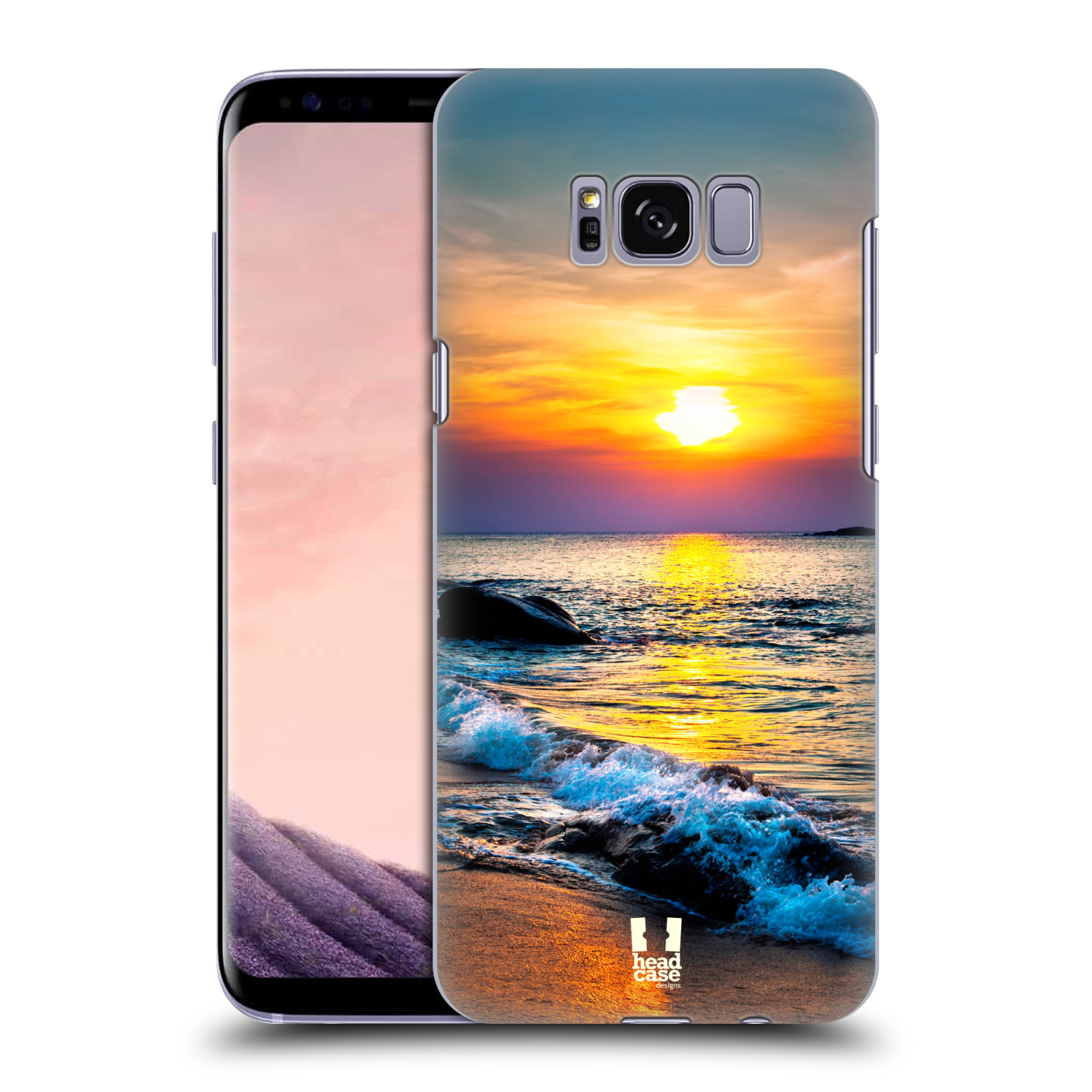 HEAD CASE plastový obal na mobil Samsung Galaxy S8 vzor Pláže a Moře barevný západ slunce
