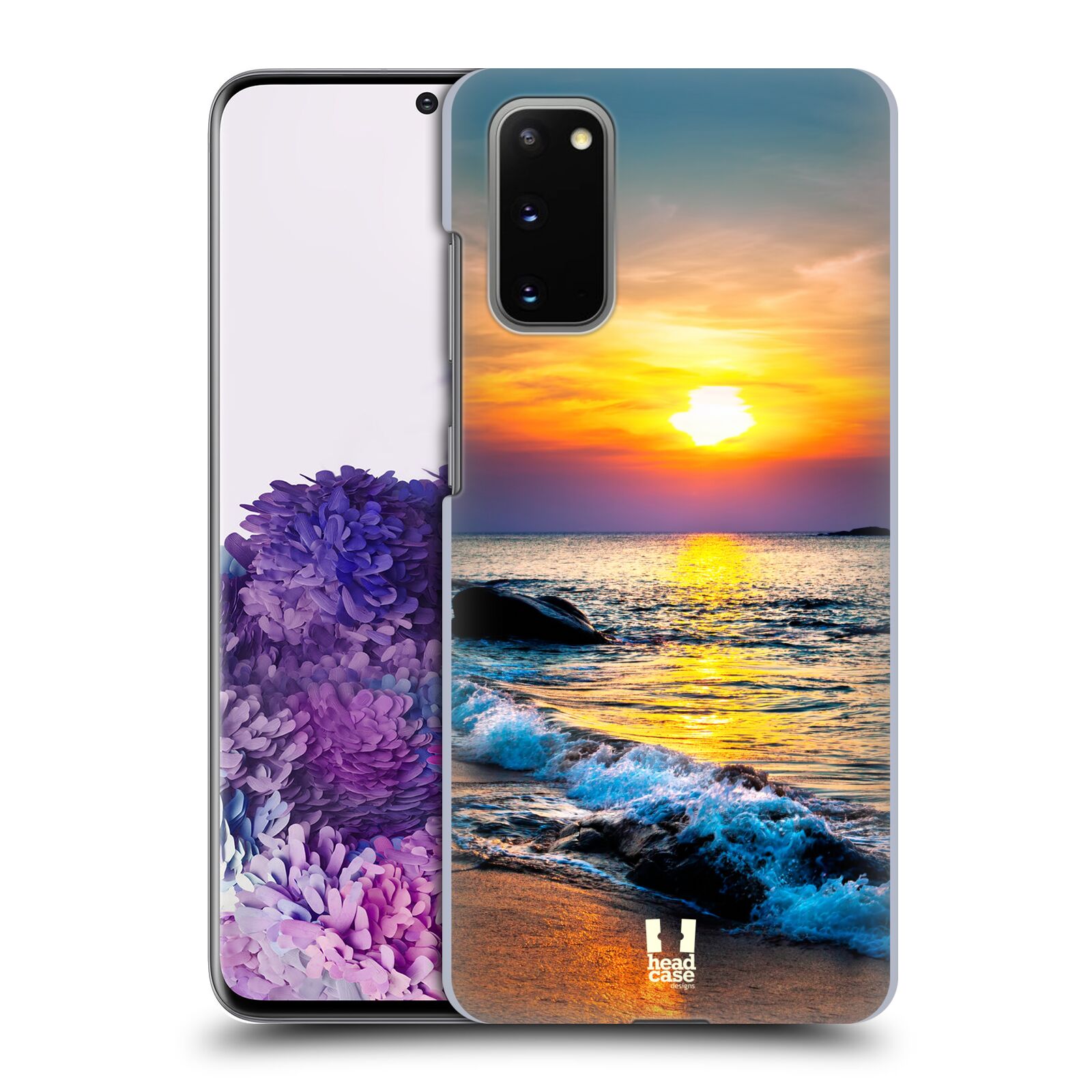 Pouzdro na mobil Samsung Galaxy S20 - HEAD CASE - vzor Pláže a Moře barevný západ slunce