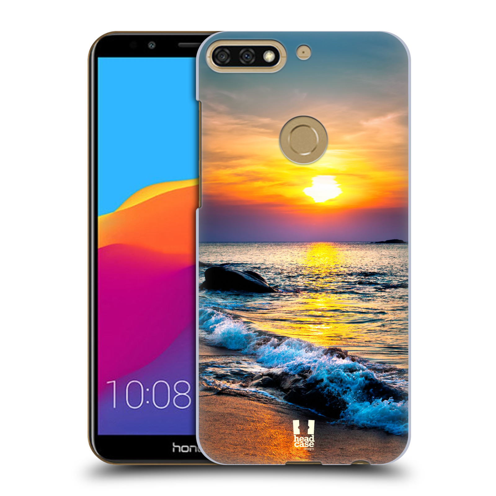 HEAD CASE plastový obal na mobil Honor 7c vzor Pláže a Moře barevný západ slunce