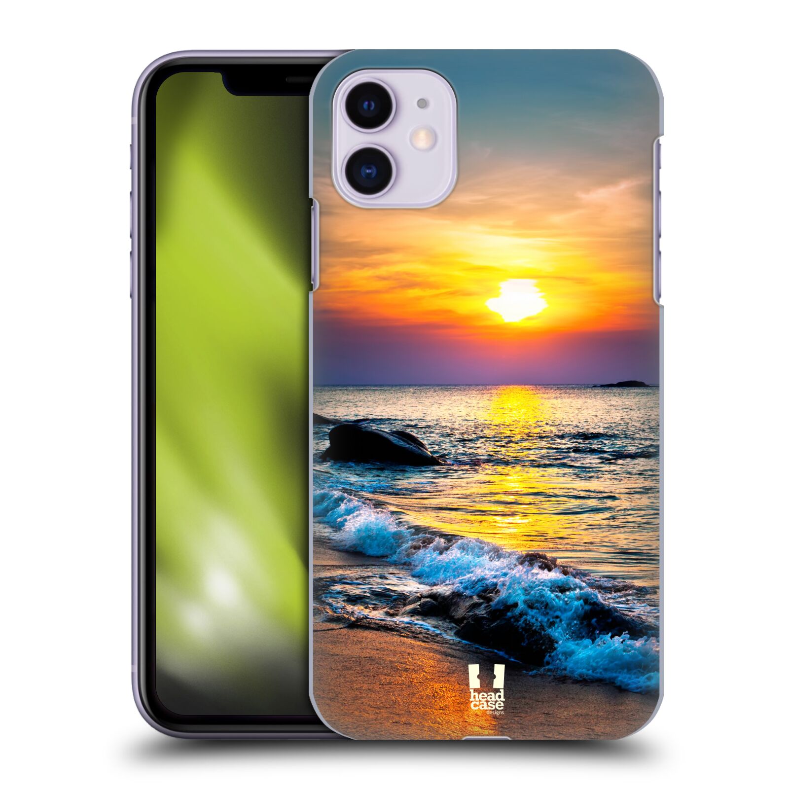 Pouzdro na mobil Apple Iphone 11 - HEAD CASE - vzor Pláže a Moře barevný západ slunce