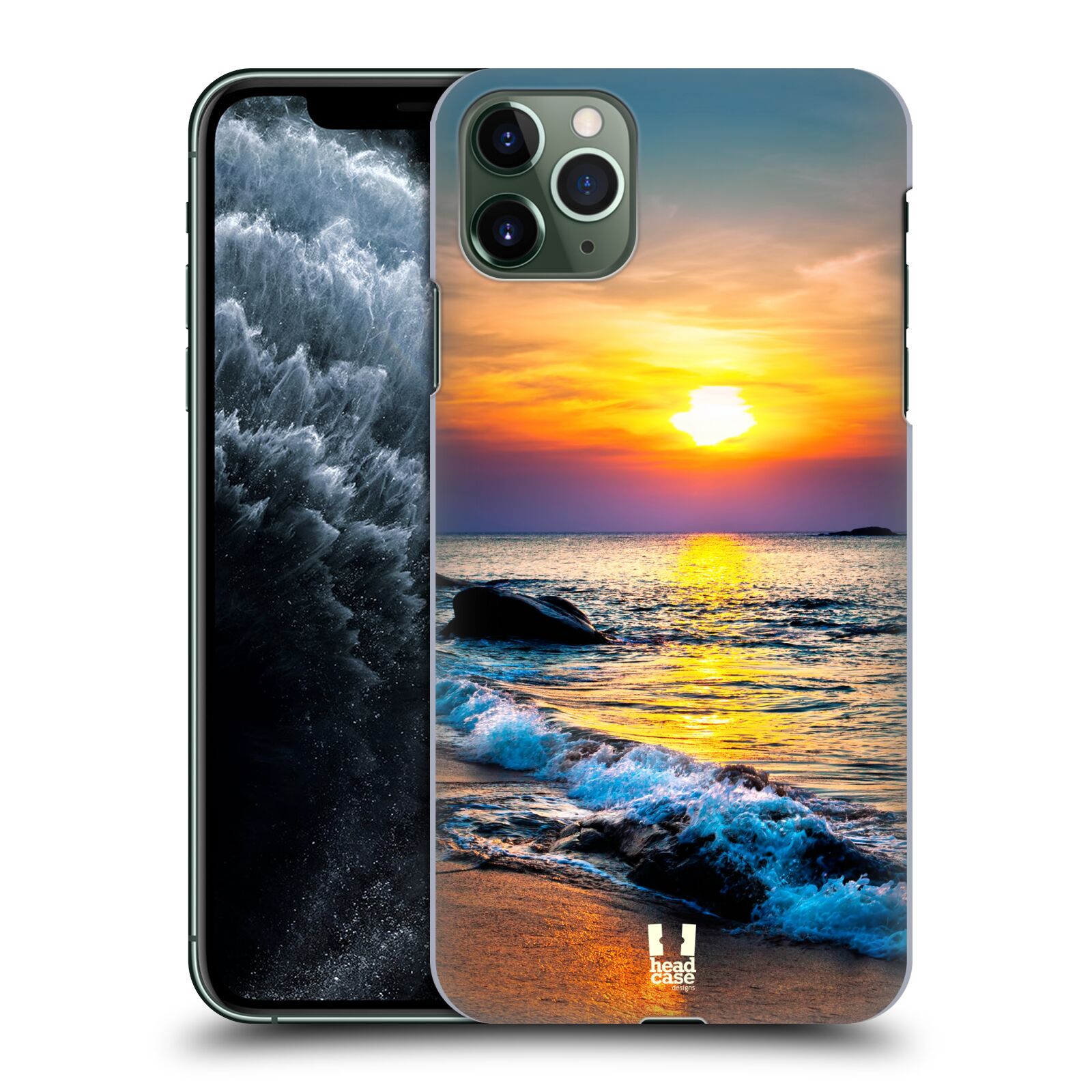 Pouzdro na mobil Apple Iphone 11 PRO MAX - HEAD CASE - vzor Pláže a Moře barevný západ slunce