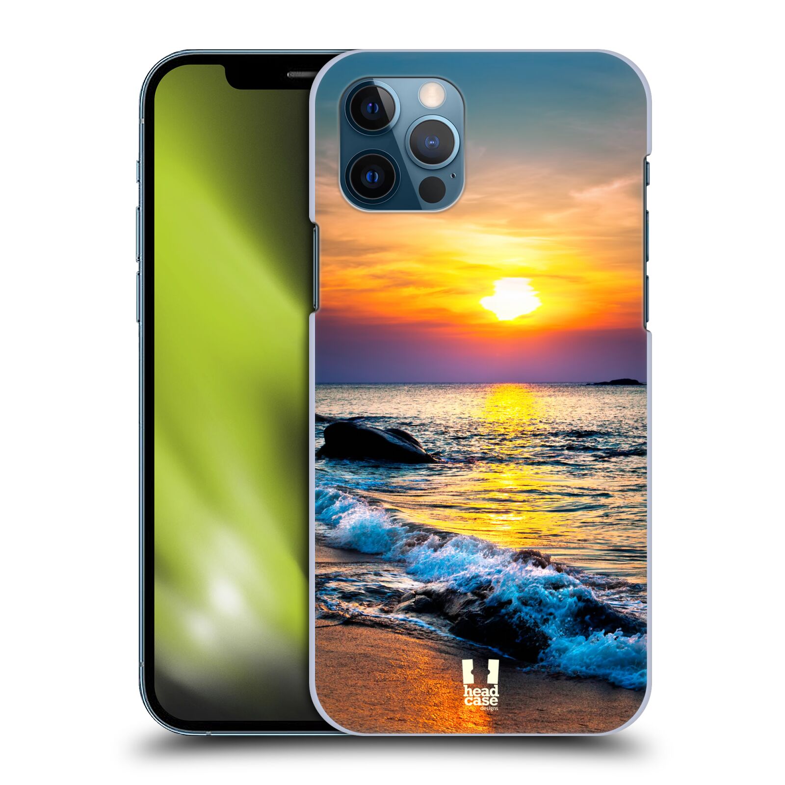 HEAD CASE plastový obal na mobil Apple Iphone 12 / Iphone 12 PRO vzor Pláže a Moře barevný západ slunce