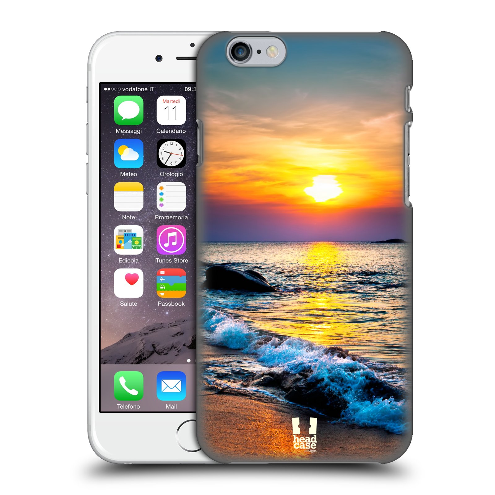 Plastové pouzdro pro mobil Apple Iphone 6/6S vzor Pláže a Moře barevný západ slunce