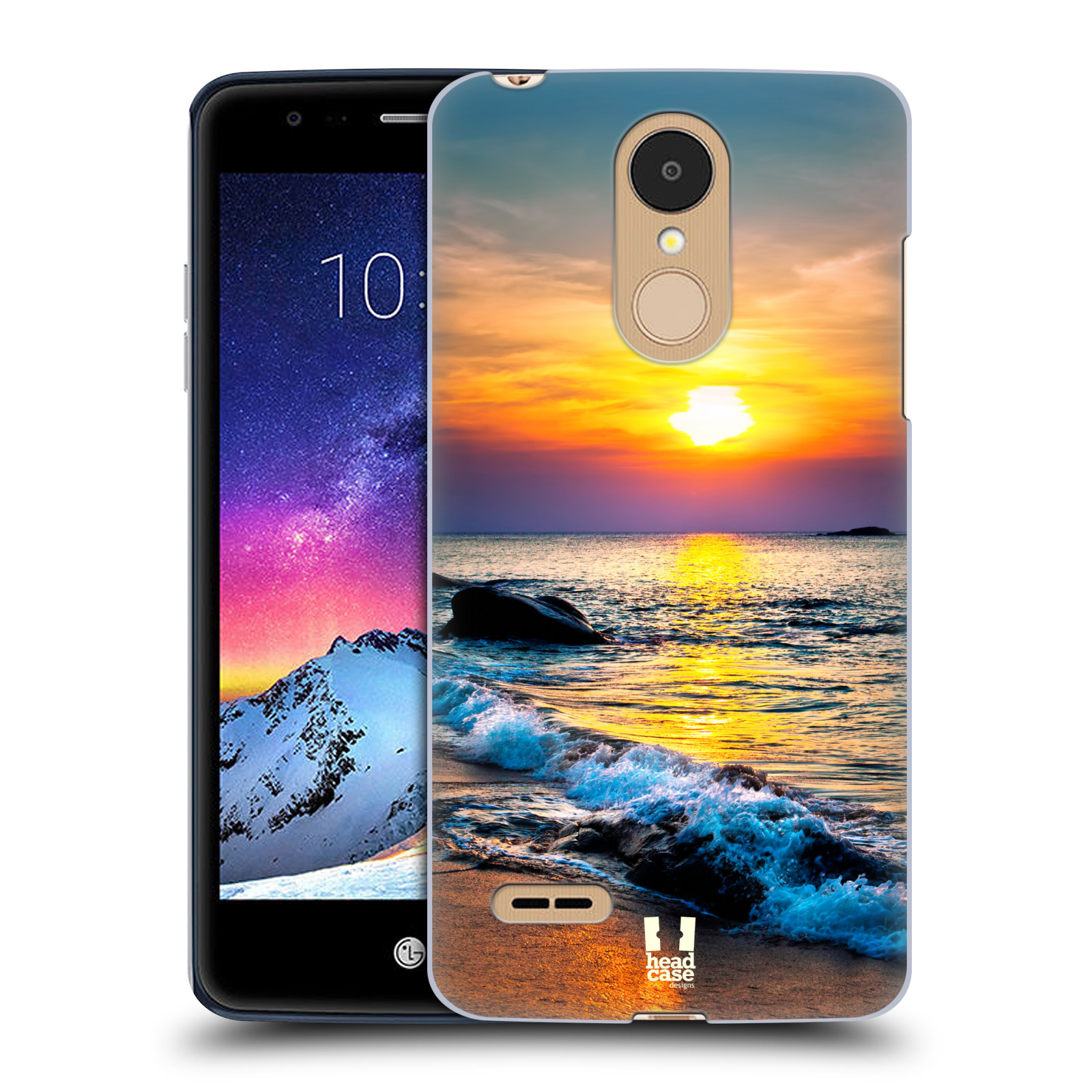 HEAD CASE plastový obal na mobil LG K9 / K8 2018 vzor Pláže a Moře barevný západ slunce