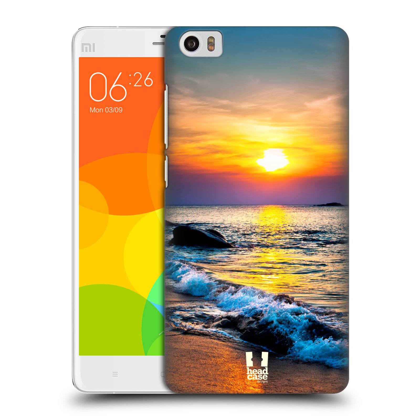 HEAD CASE pevný plastový obal na mobil XIAOMI Mi Note vzor Pláže a Moře barevný západ slunce