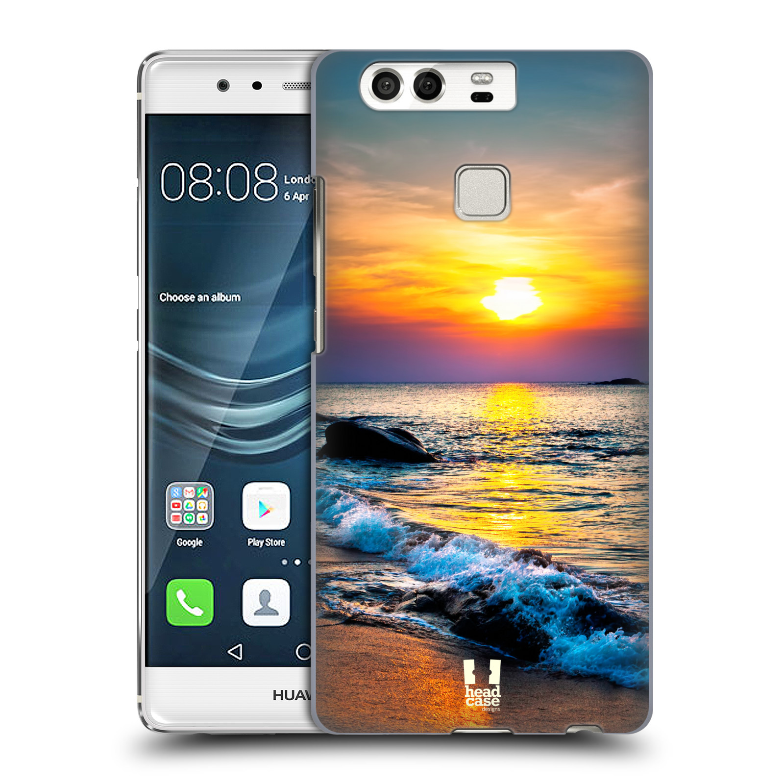 HEAD CASE plastový obal na mobil Huawei P9 / P9 DUAL SIM vzor Pláže a Moře barevný západ slunce