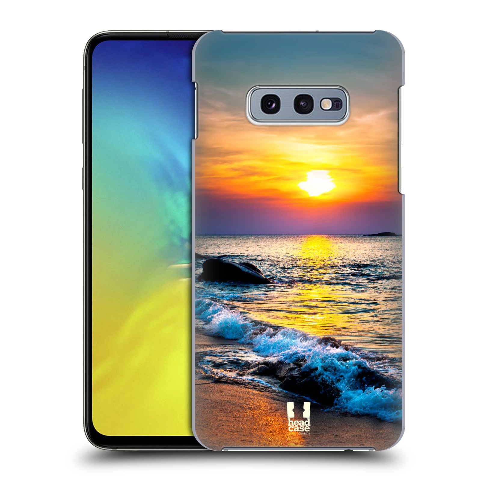 Pouzdro na mobil Samsung Galaxy S10e - HEAD CASE - vzor Pláže a Moře barevný západ slunce