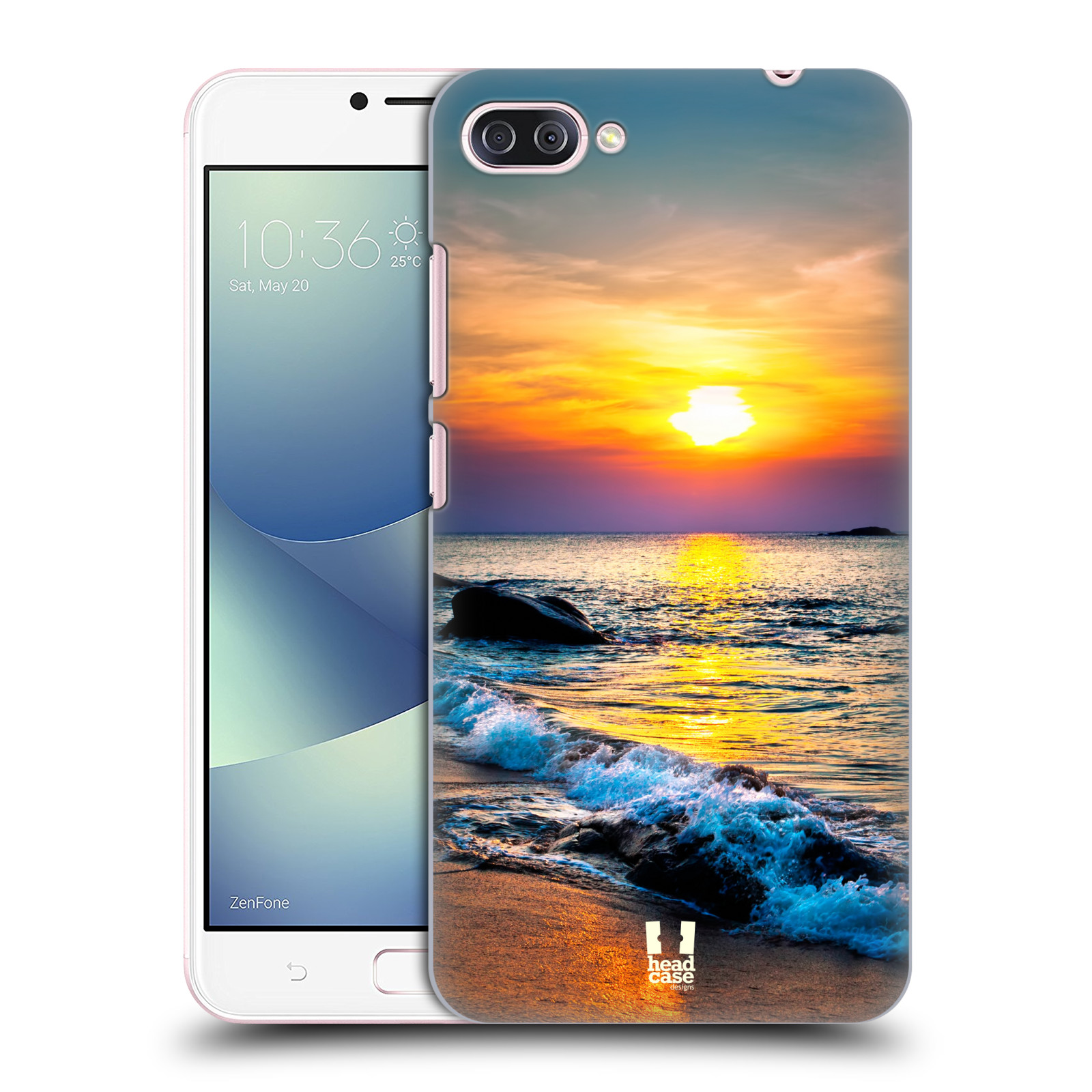 HEAD CASE plastový obal na mobil Asus Zenfone 4 MAX ZC554KL vzor Pláže a Moře barevný západ slunce
