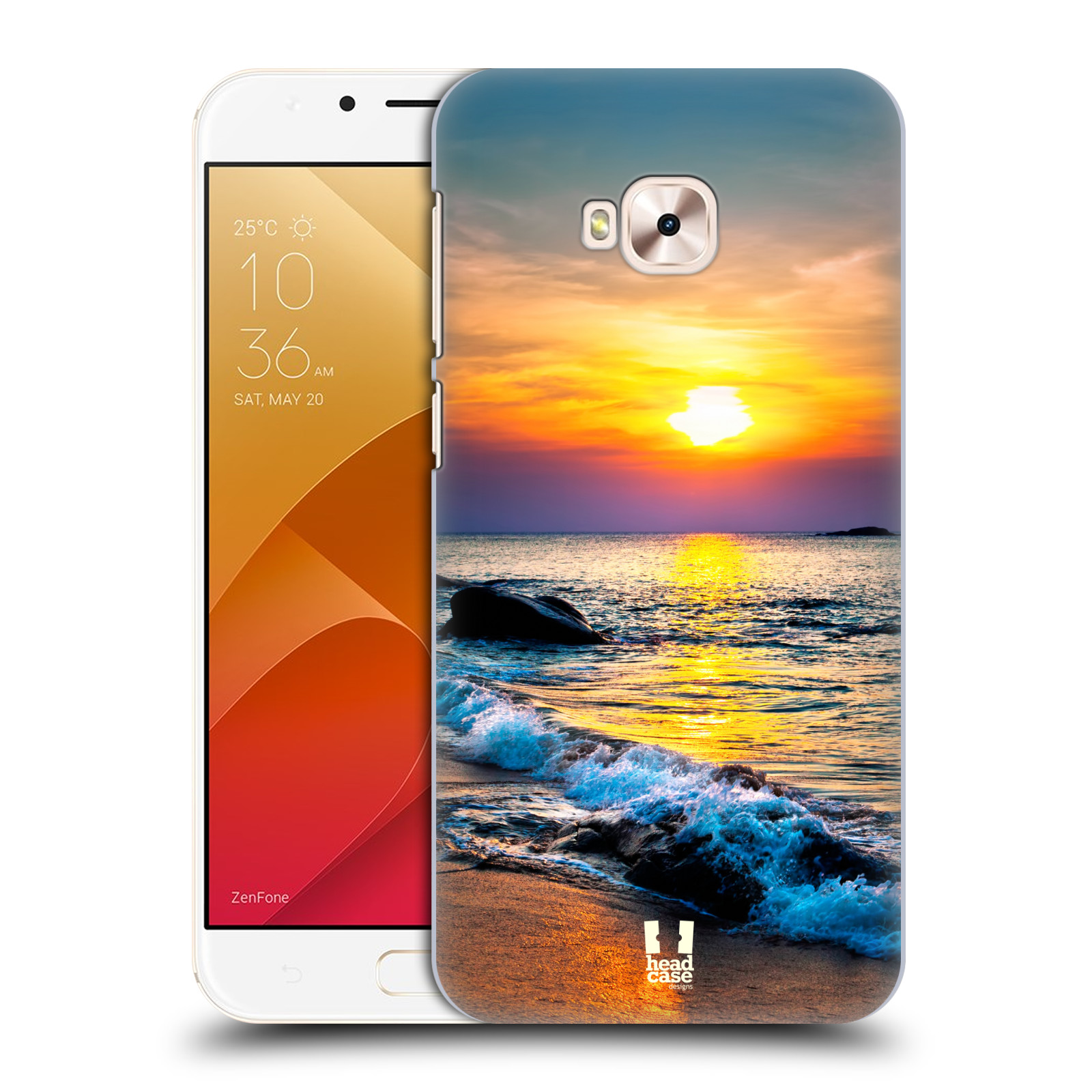 HEAD CASE plastový obal na mobil Asus Zenfone 4 Selfie Pro ZD552KL vzor Pláže a Moře barevný západ slunce