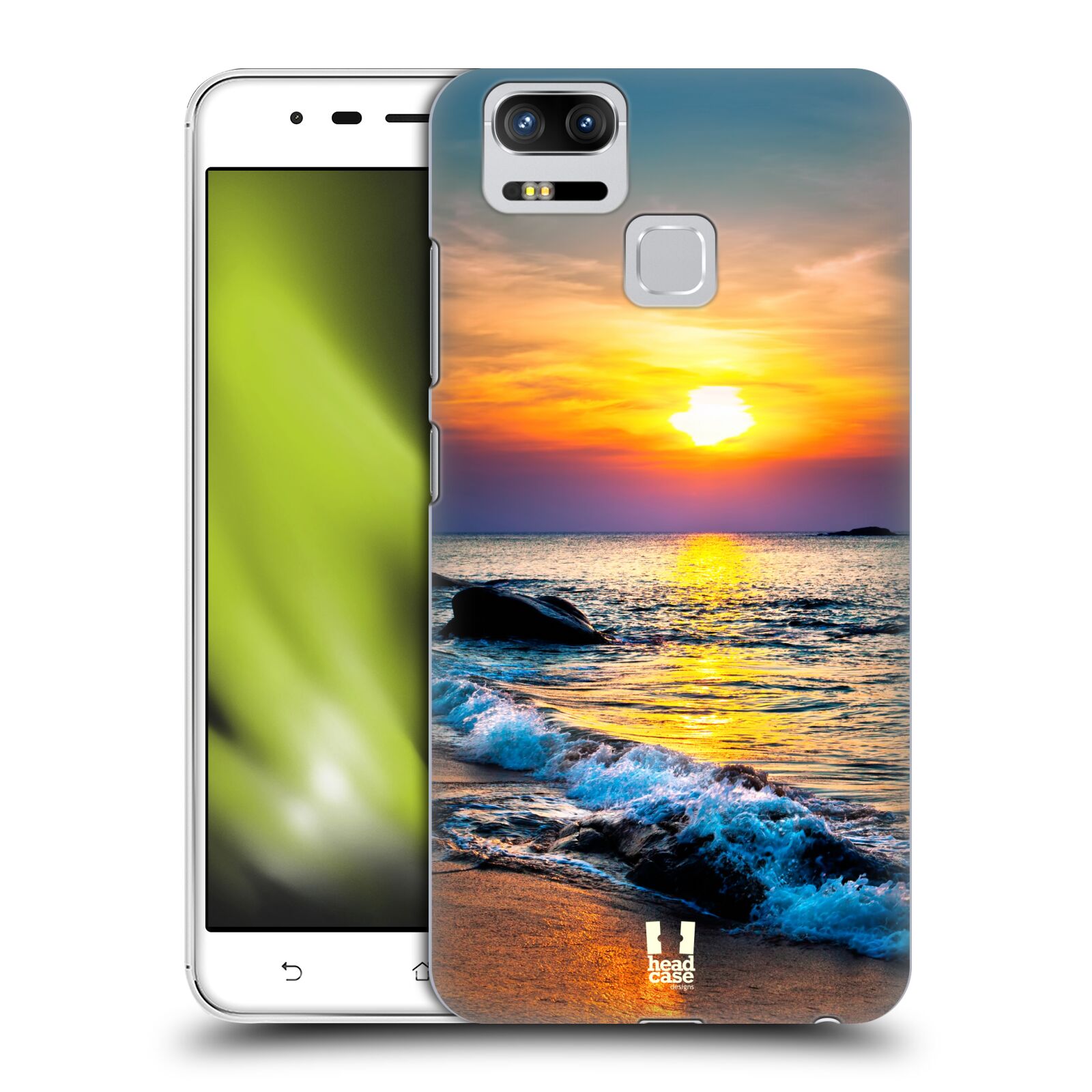 HEAD CASE plastový obal na mobil Asus Zenfone 3 Zoom ZE553KL vzor Pláže a Moře barevný západ slunce