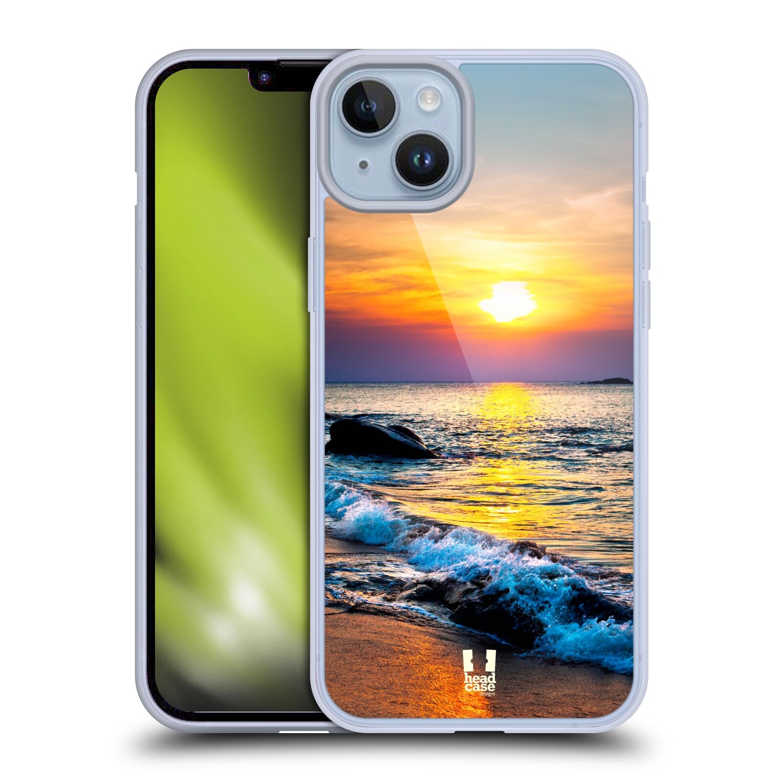 Plastový obal HEAD CASE na mobil Apple Iphone 14 PLUS vzor Pláže a Moře barevný západ slunce