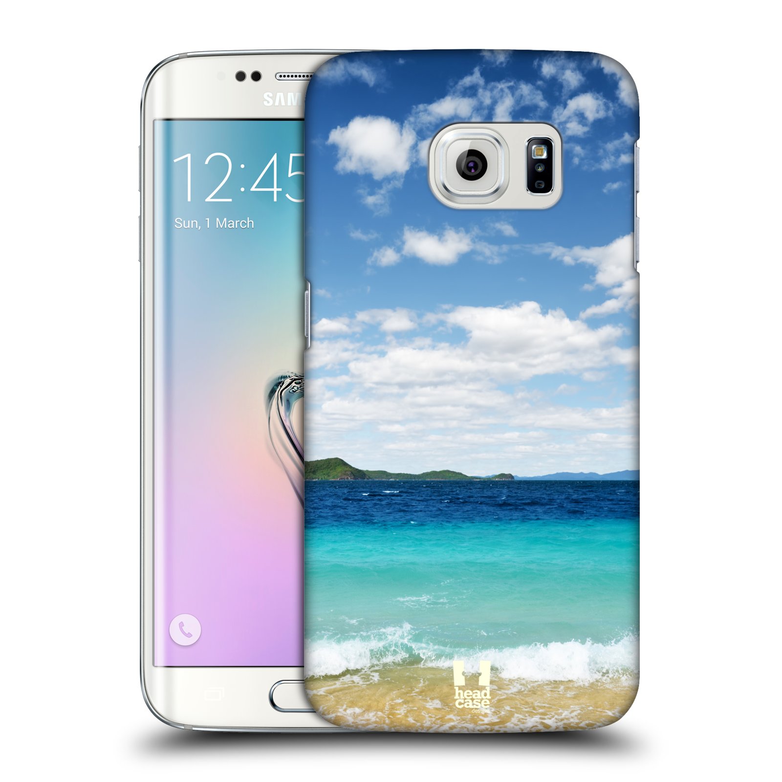HEAD CASE plastový obal na mobil SAMSUNG Galaxy S6 EDGE (G9250, G925, G925F) vzor Pláže a Moře VZDÁLENÝ OSTROV