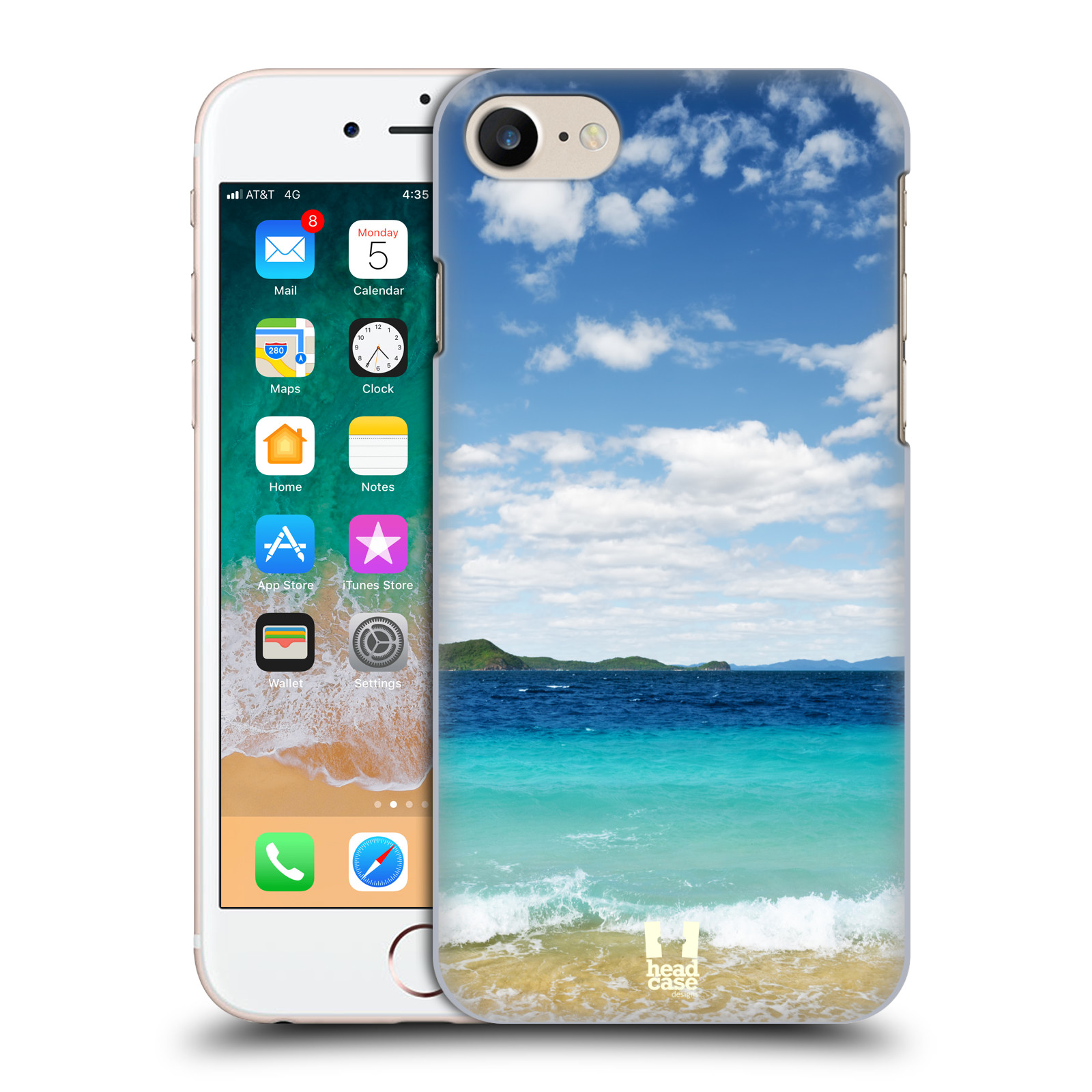 HEAD CASE plastový obal na mobil Apple Iphone 7 vzor Pláže a Moře VZDÁLENÝ OSTROV