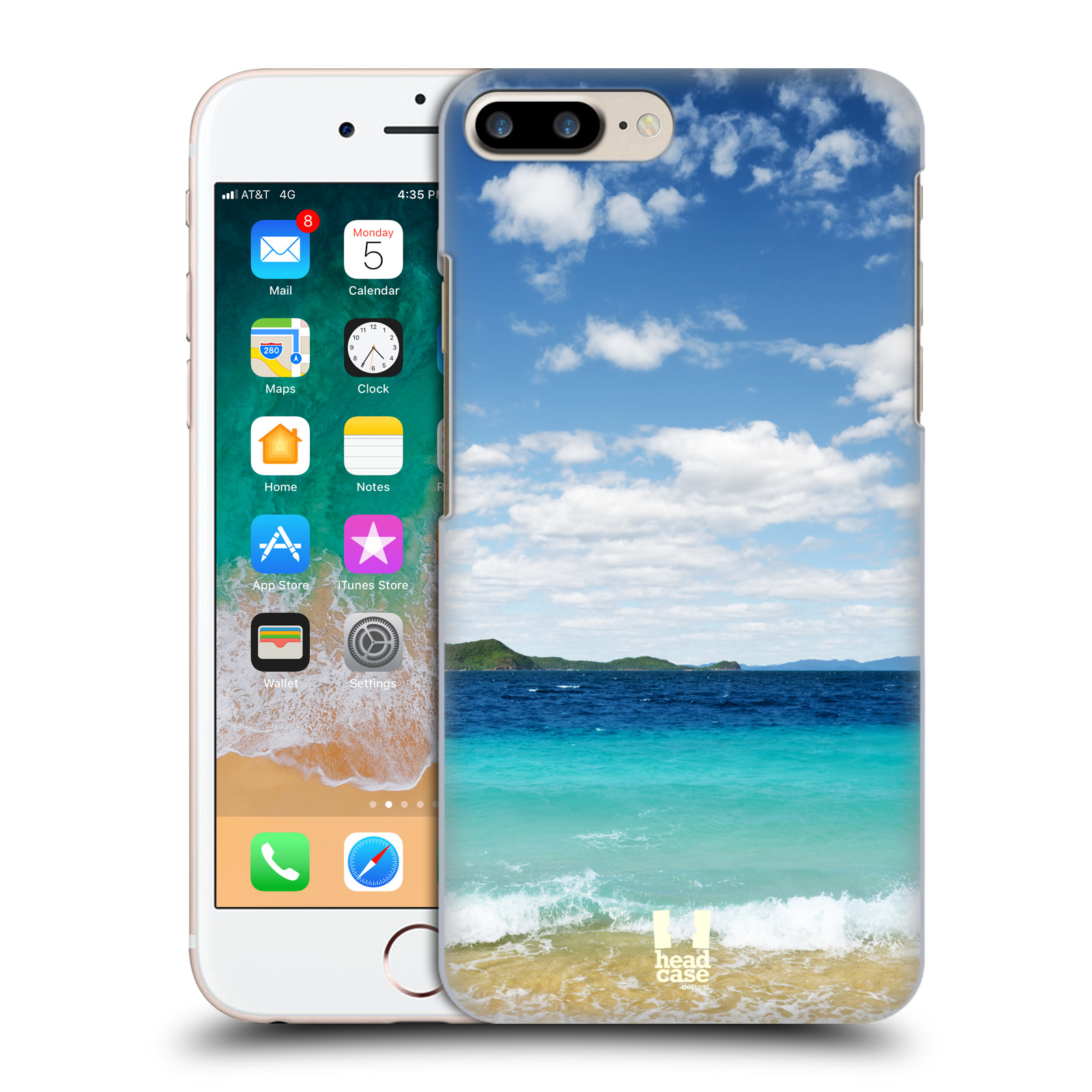 Plastové pouzdro pro mobil Apple Iphone 8 PLUS vzor Pláže a Moře VZDÁLENÝ OSTROV