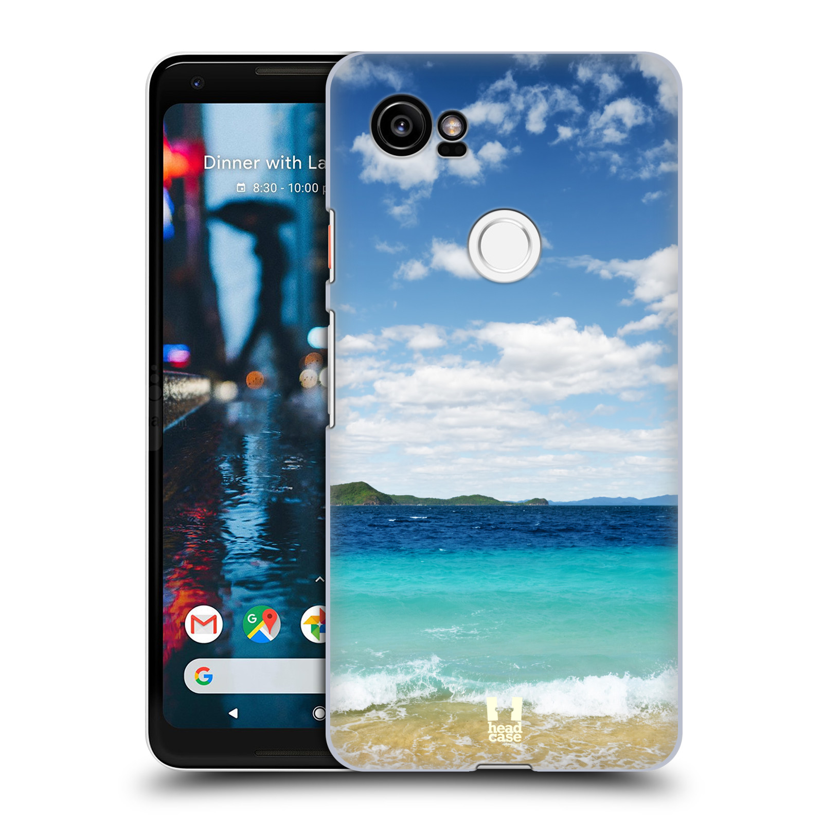 HEAD CASE plastový obal na mobil Google Pixel 2 XL vzor Pláže a Moře VZDÁLENÝ OSTROV