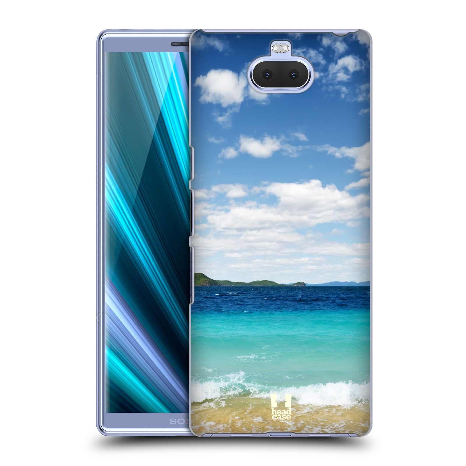Pouzdro na mobil Sony Xperia 10 - Head Case - vzor Pláže a Moře VZDÁLENÝ OSTROV