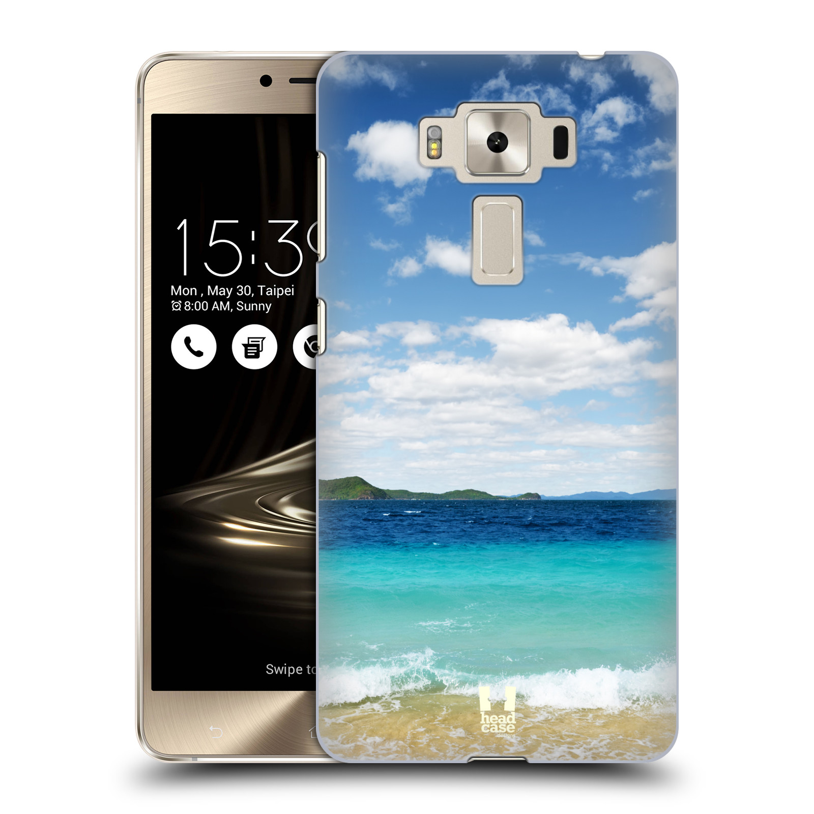 HEAD CASE plastový obal na mobil Asus Zenfone 3 DELUXE ZS550KL vzor Pláže a Moře VZDÁLENÝ OSTROV