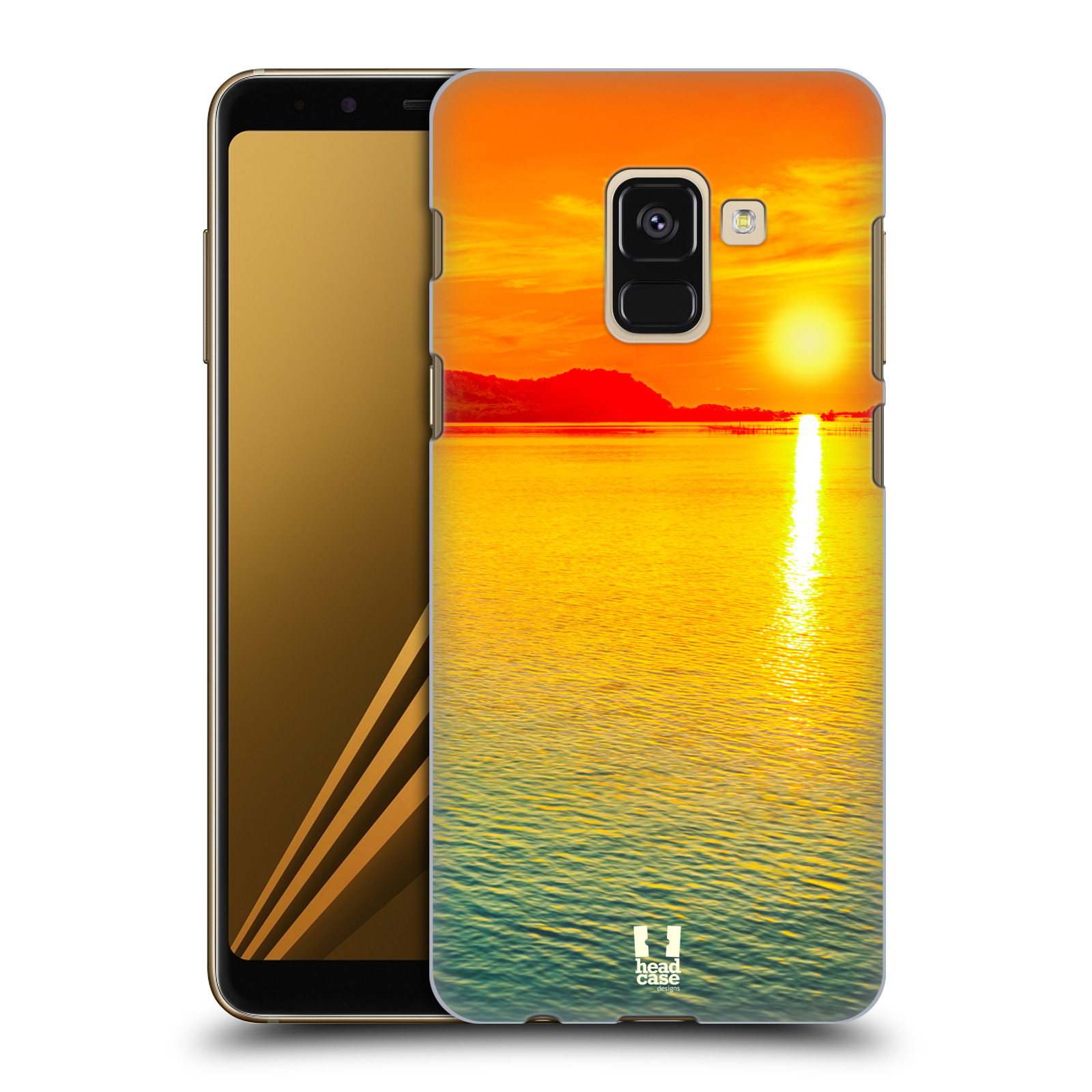 Pouzdro na mobil Samsung Galaxy A8+ 2018, A8 PLUS 2018 - HEAD CASE - Moře a západ slunce