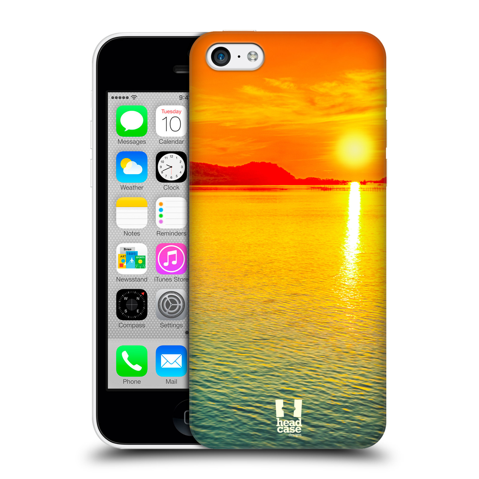 Pouzdro na mobil Apple Iphone 5C - HEAD CASE - Moře a západ slunce