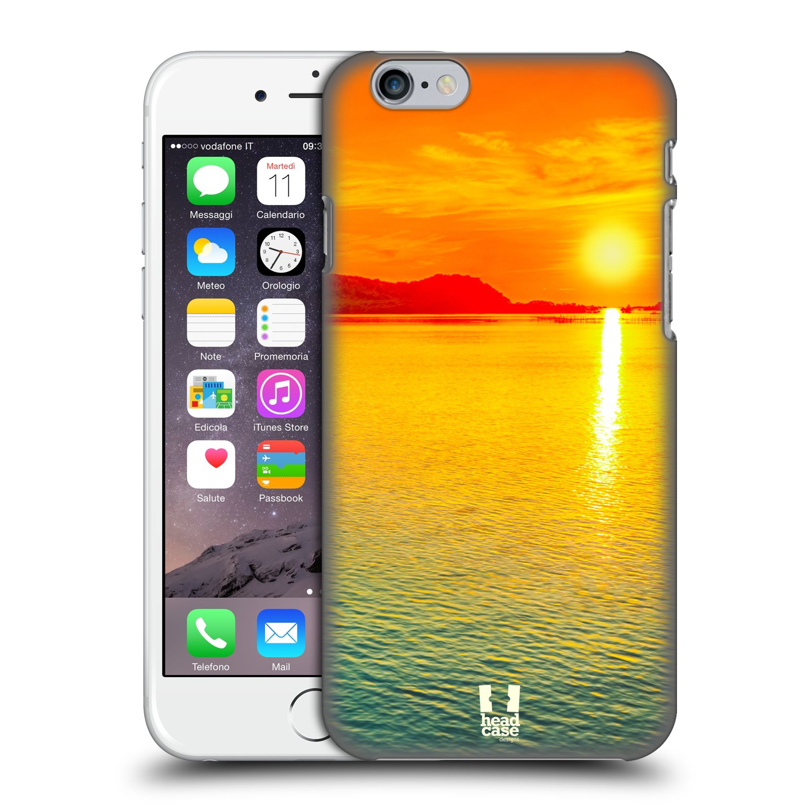 Pouzdro na mobil Apple Iphone 6/6S - HEAD CASE - Moře a západ slunce