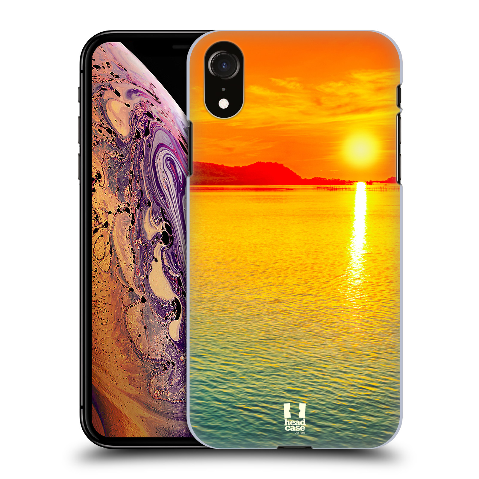 Pouzdro na mobil Apple Iphone XR - HEAD CASE - Moře a západ slunce