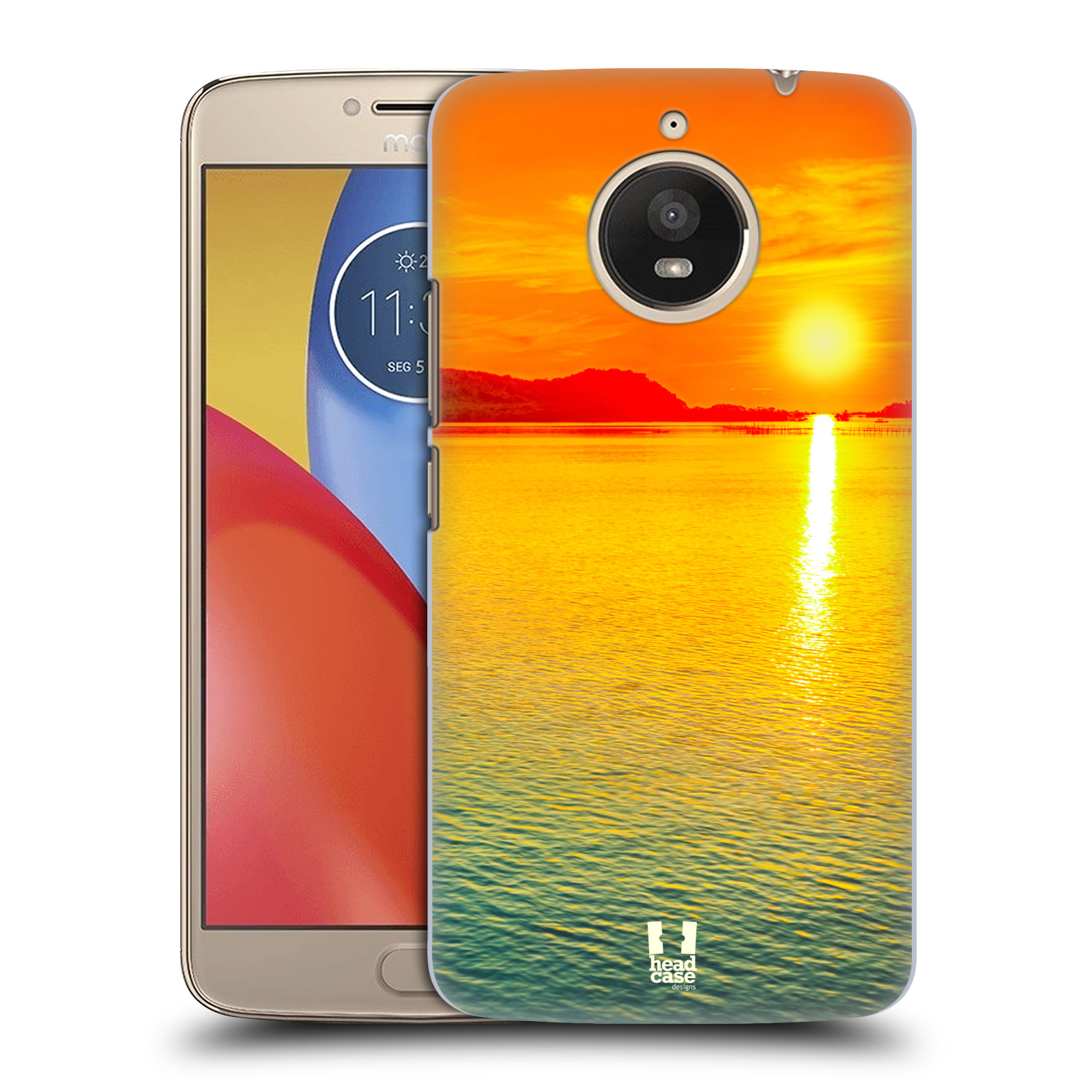 Pouzdro na mobil Lenovo Moto E4 PLUS - HEAD CASE - Moře a západ slunce