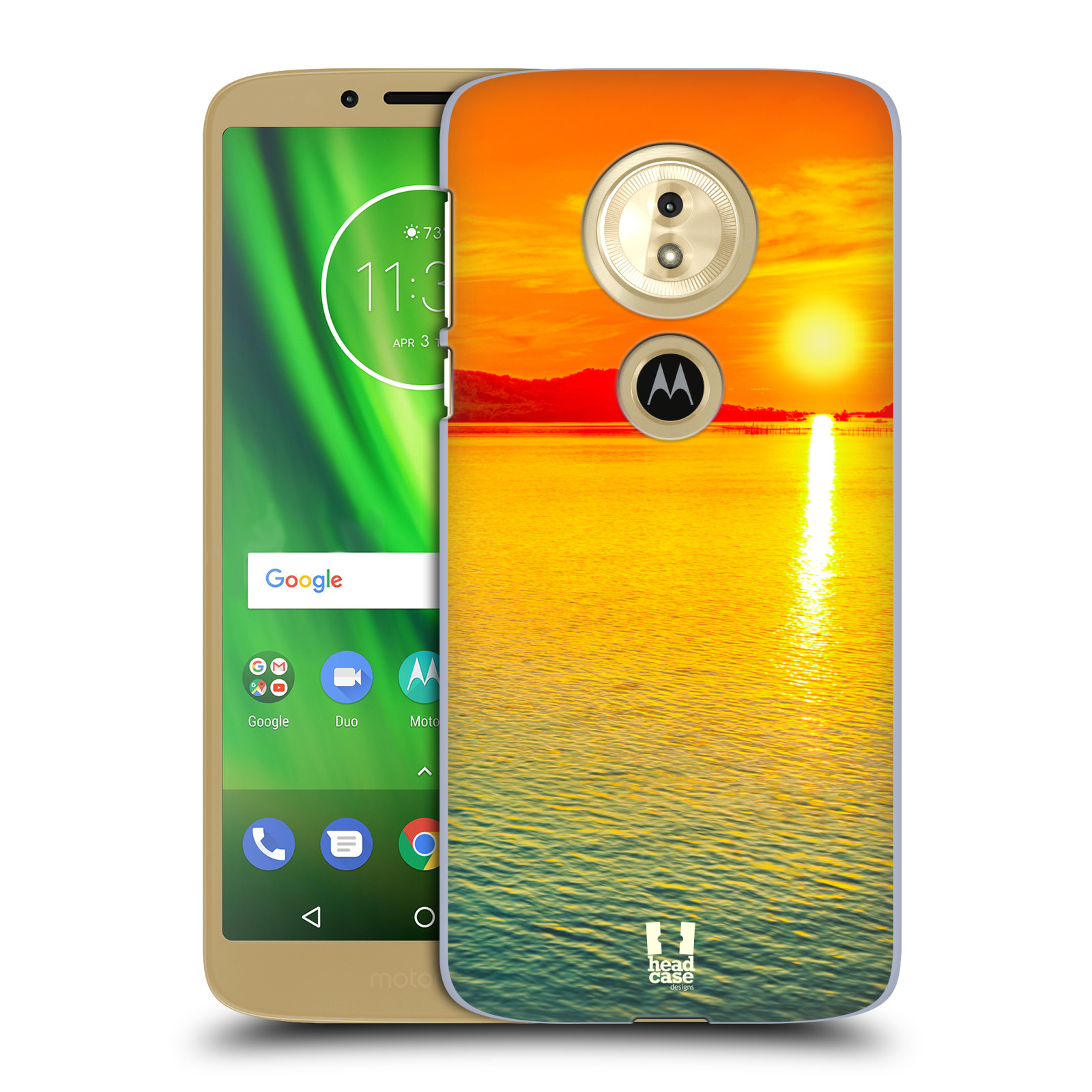 Pouzdro na mobil Motorola Moto E5 - HEAD CASE - Moře a západ slunce