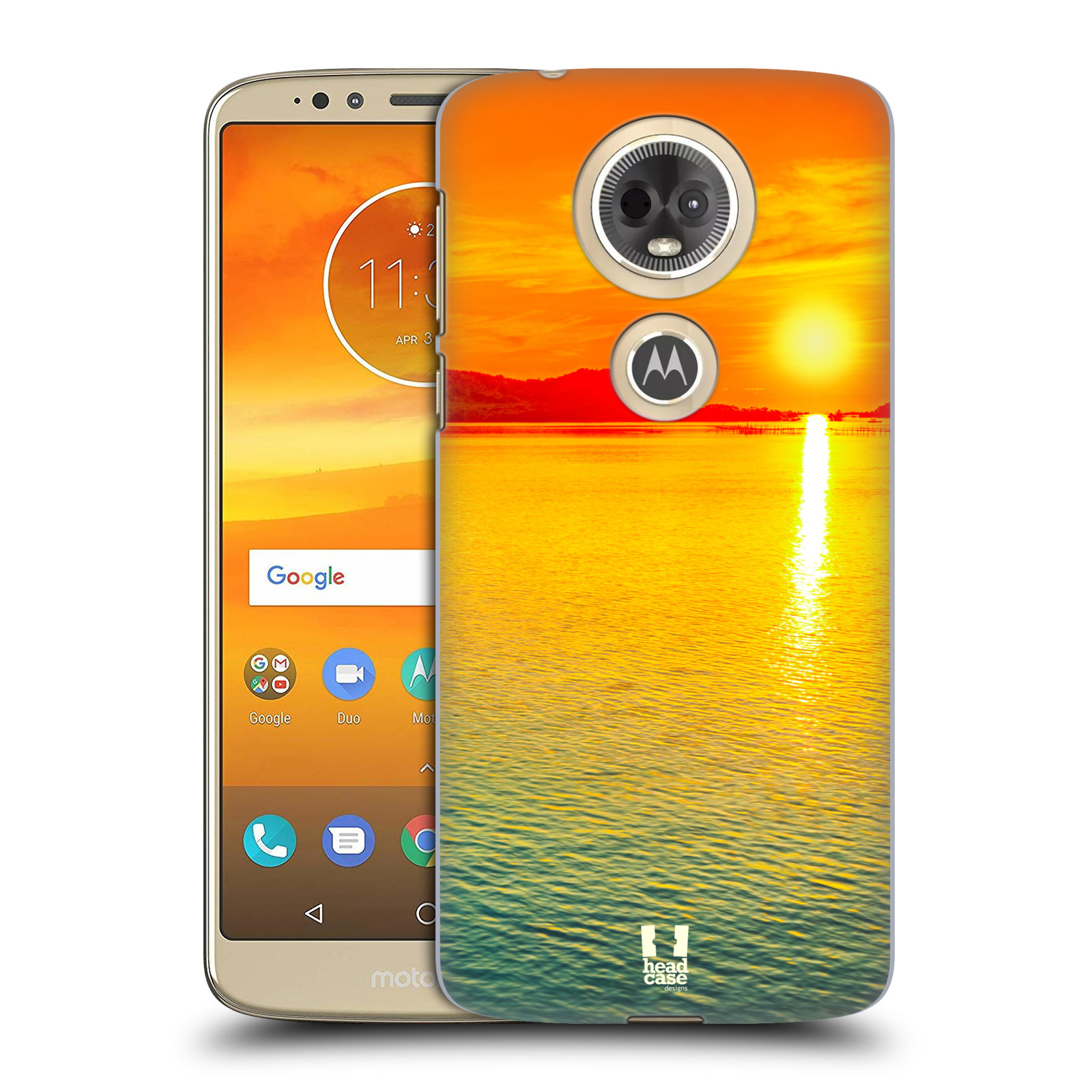 Pouzdro na mobil Motorola Moto E5 PLUS - HEAD CASE - Moře a západ slunce