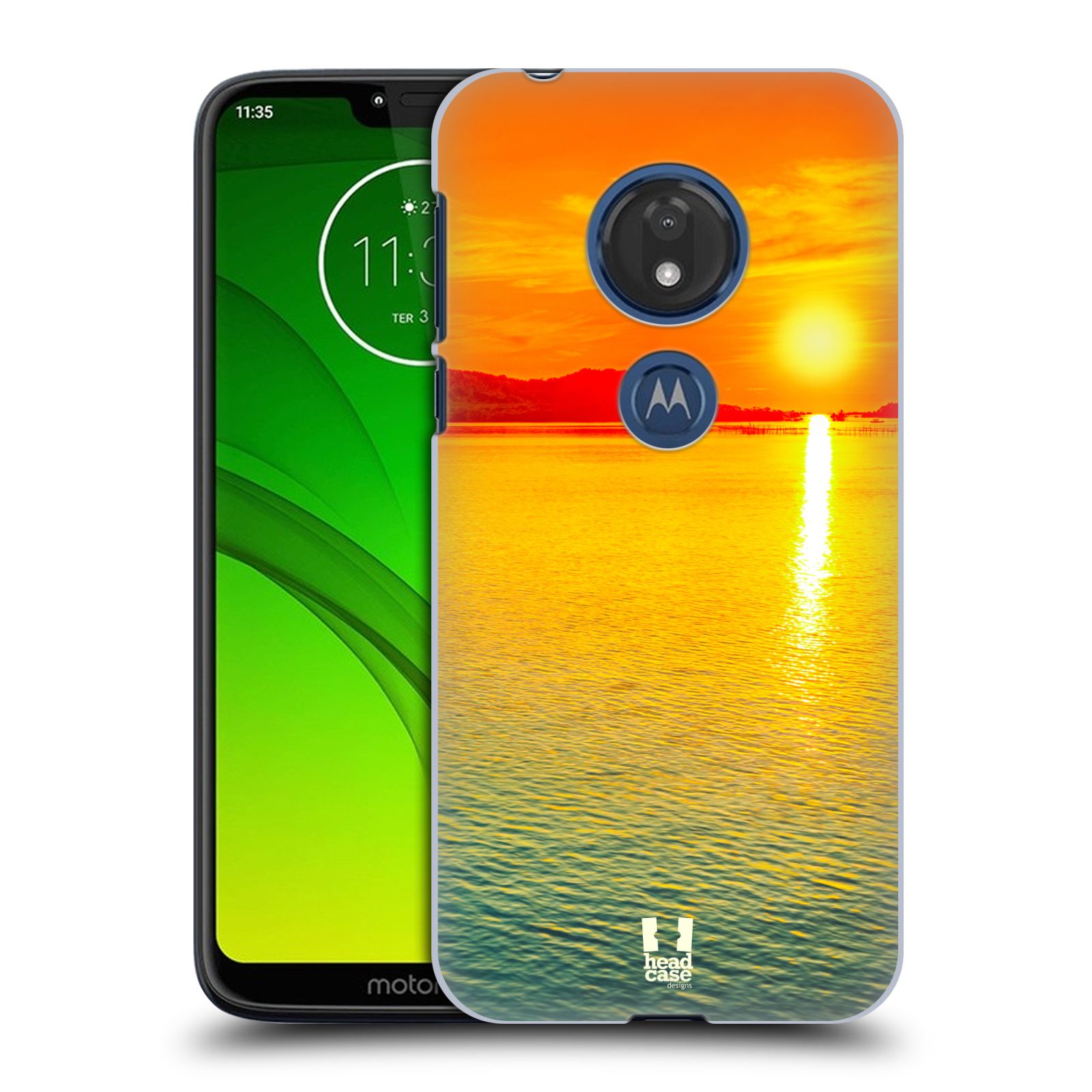 Pouzdro na mobil Motorola Moto G7 Play - HEAD CASE - Moře a západ slunce