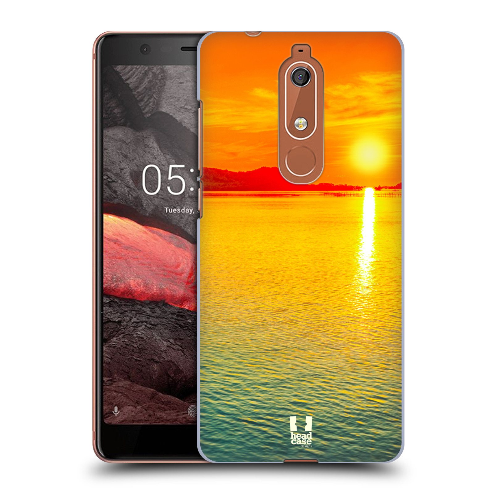 Pouzdro na mobil Nokia 5.1 - HEAD CASE - Moře a západ slunce